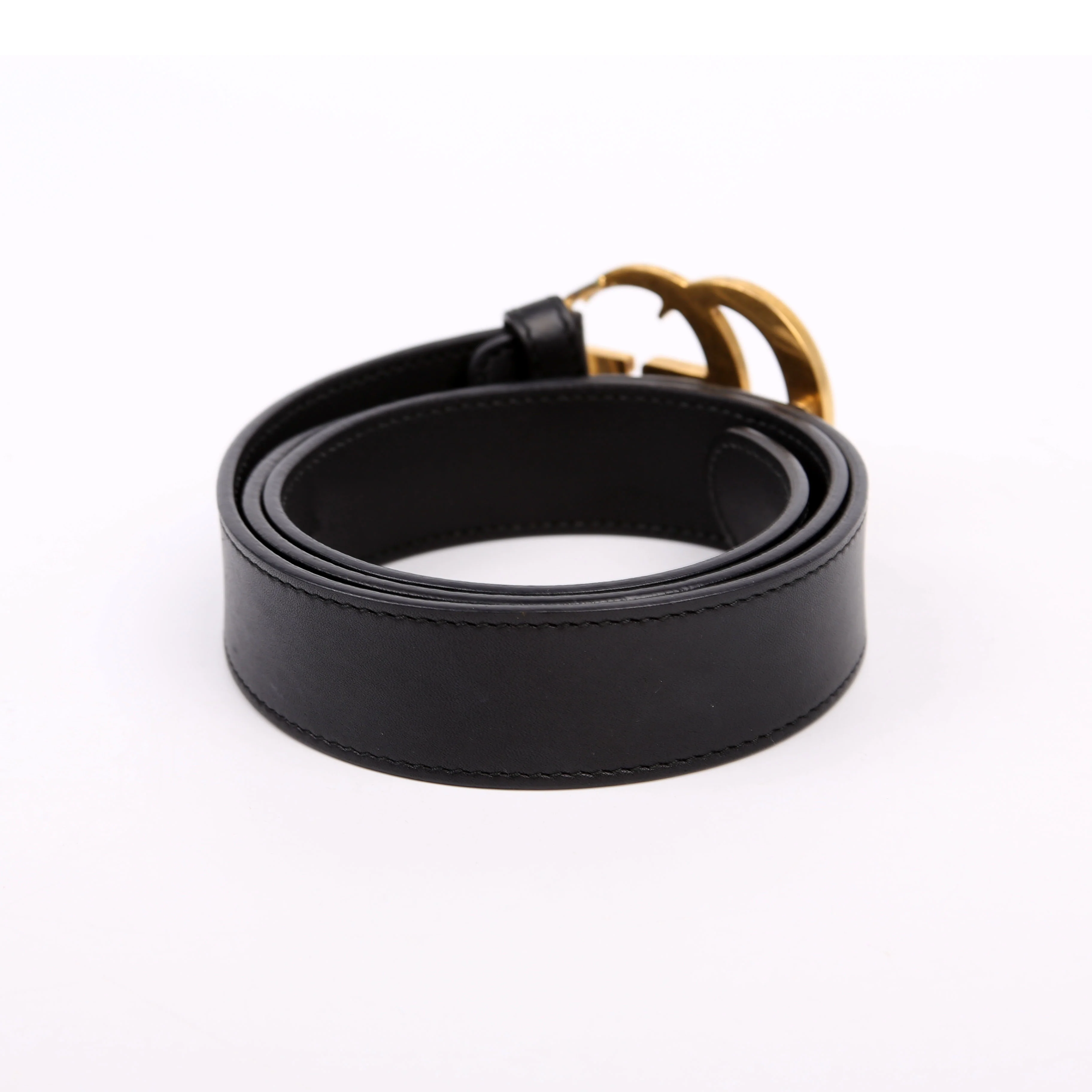 414516 GG Marmont Belt Size 80/32 Black - Image 3