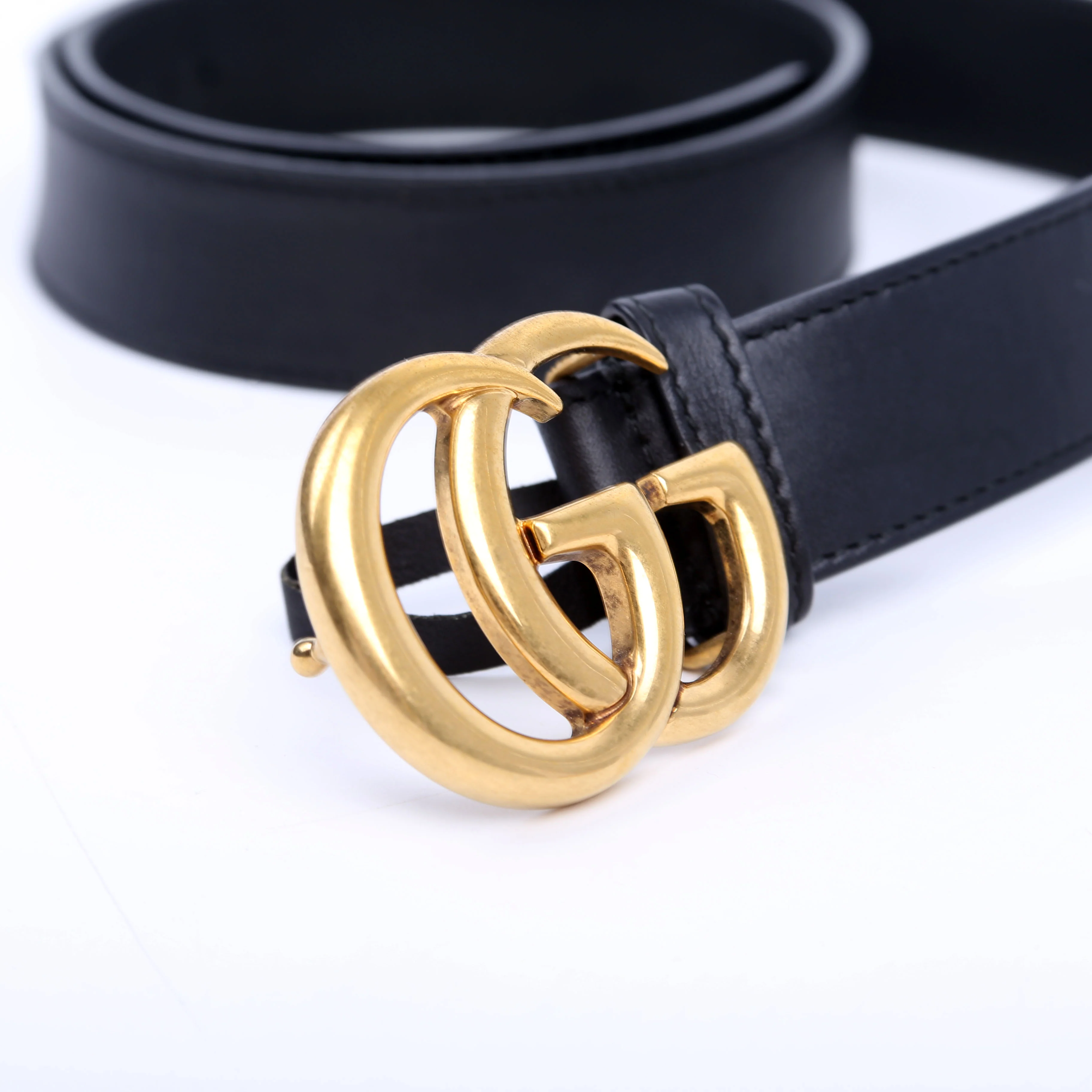 414516 GG Marmont Belt Size 80/32 Black - Image 7