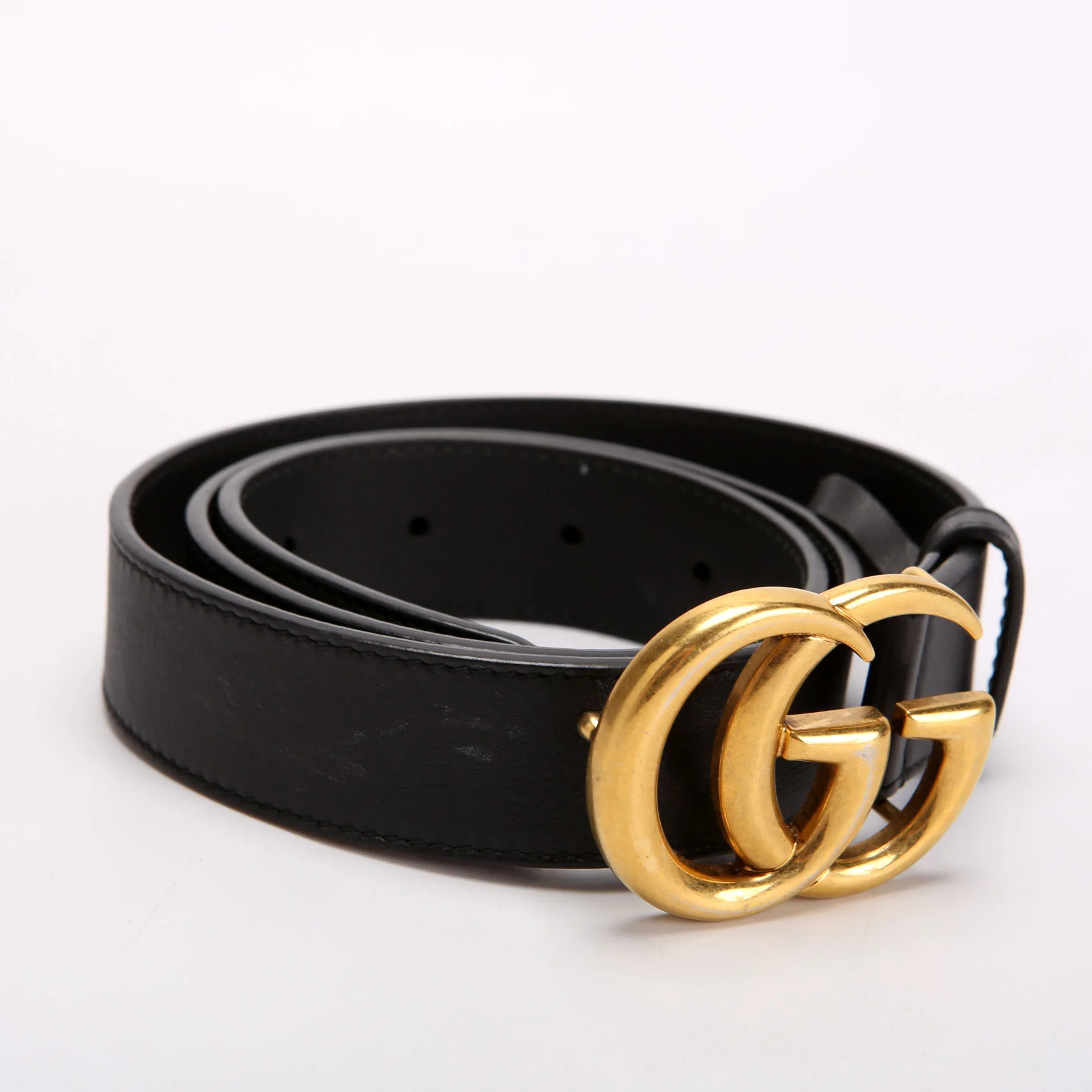 414516 GG Marmont Belt Size 80/32 Black - Image 2
