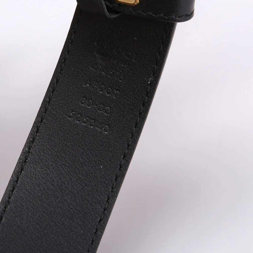 414516 GG Marmont Belt Size 80/32 Black - Image 5