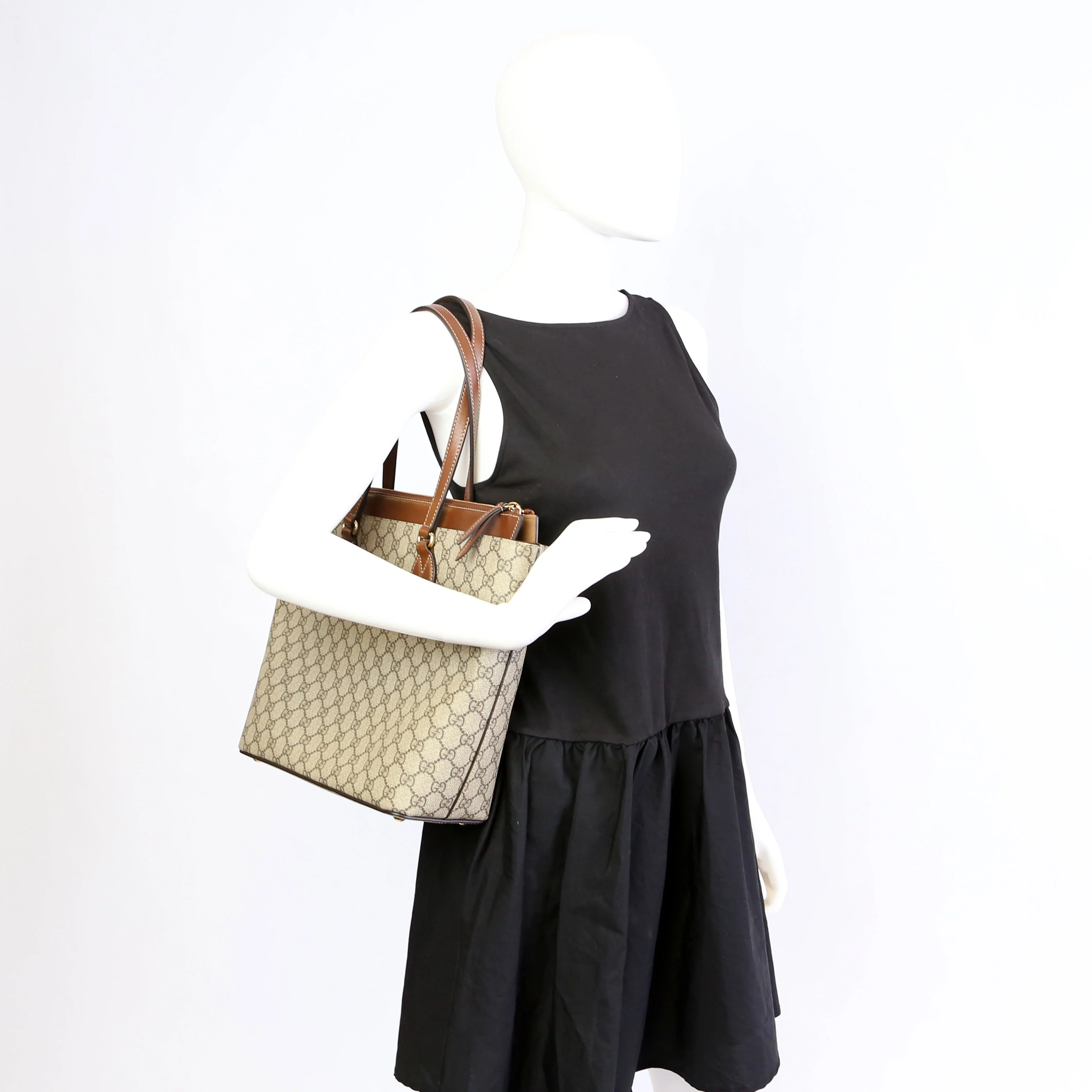 415721 GG Supreme Tote Brown/Beige - Image 13