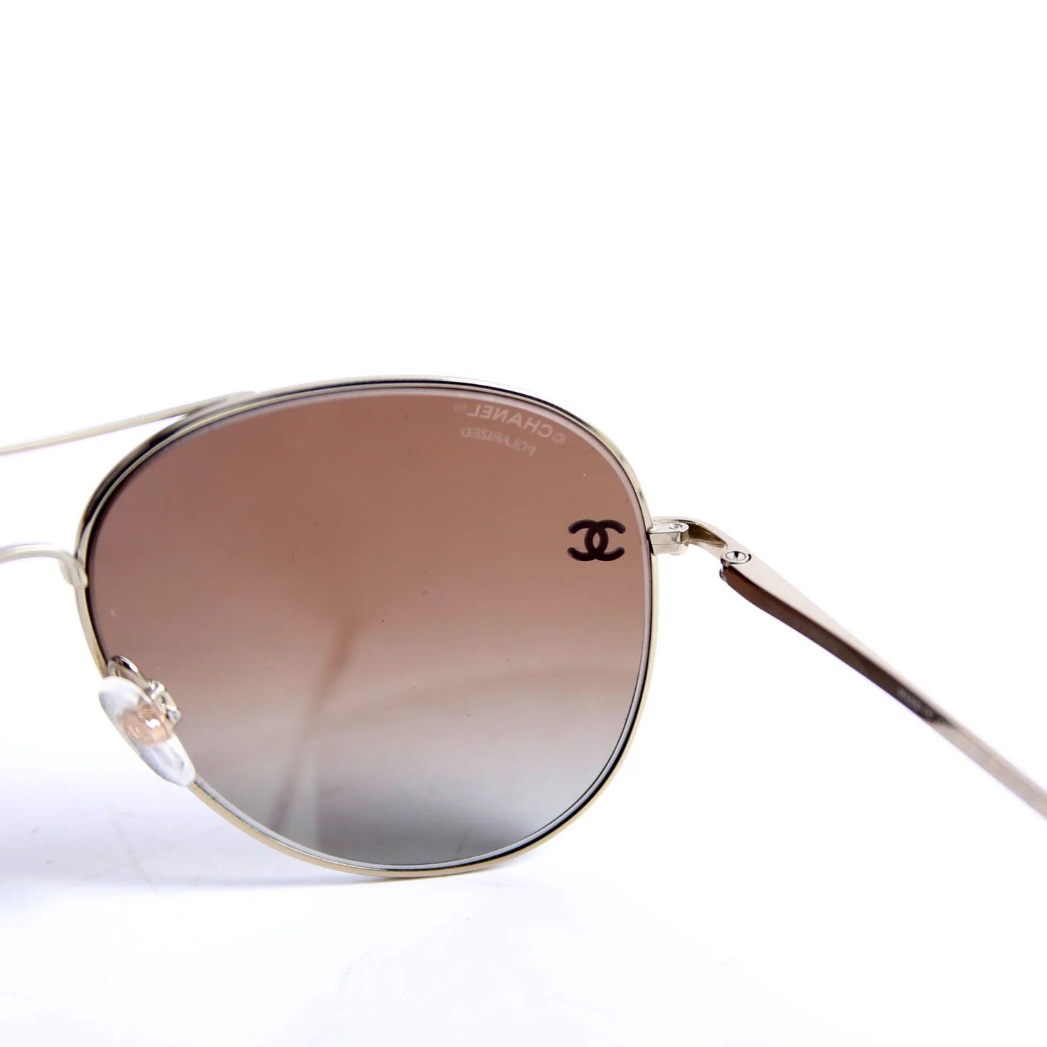 4189-T-Q Aviator Sunglasses Brown/Black - Image 7