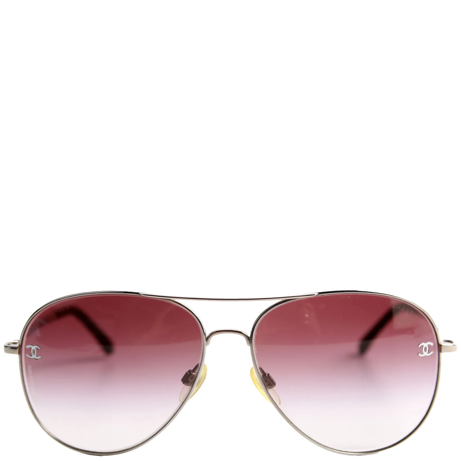 4189-T-Q Aviator Sunlgasses Purple/Silver