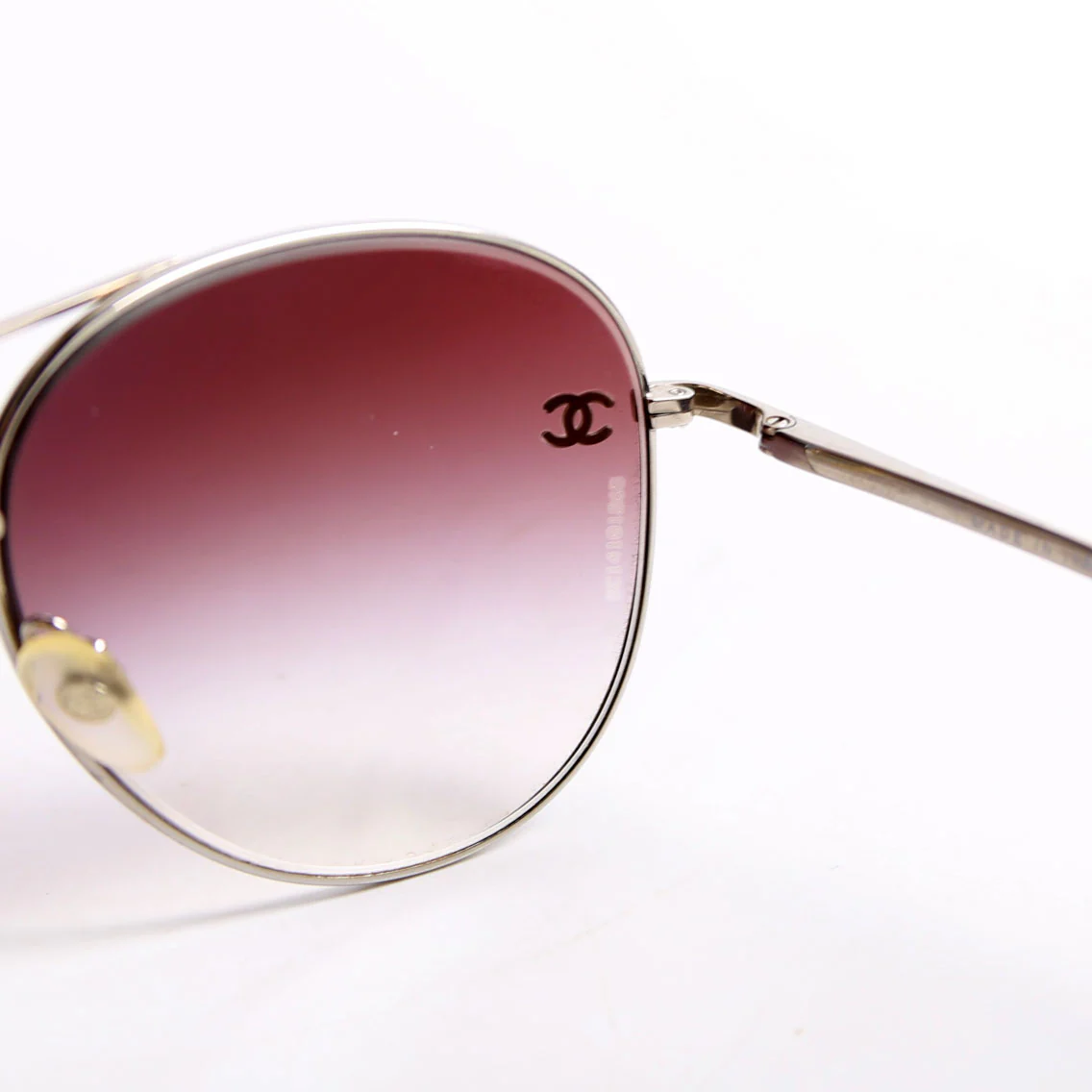 4189-T-Q Aviator Sunlgasses Purple/Silver - Image 7