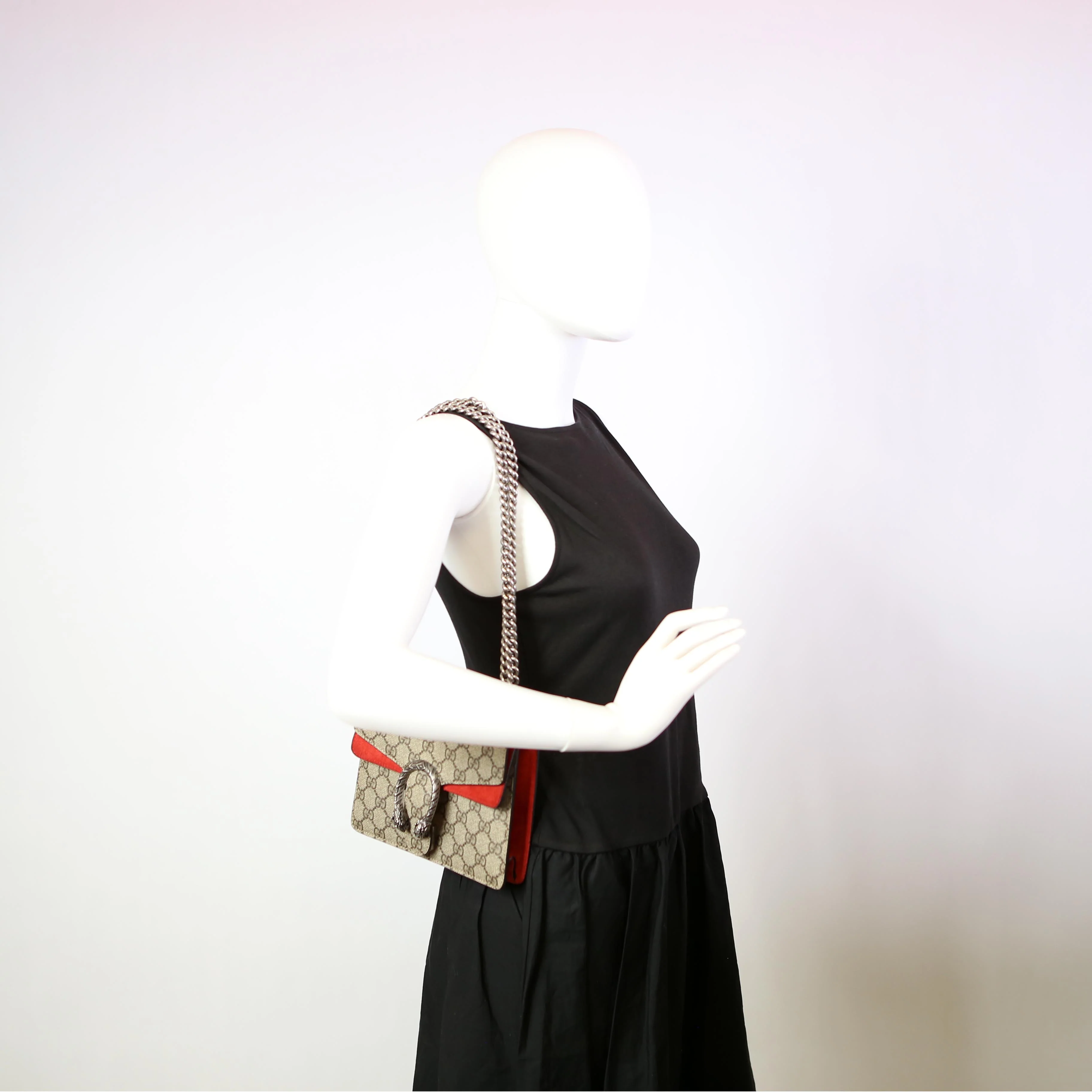 421970 Dionysus GG Shoulder Mini Red - Image 11