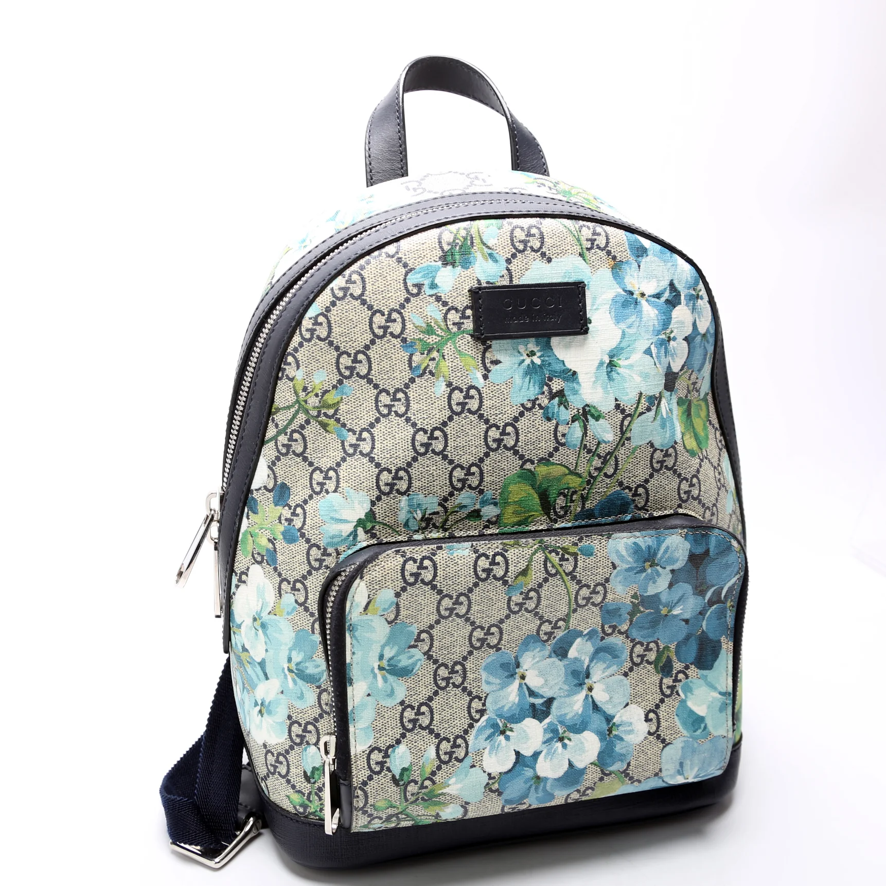 427042 GG Supreme Blooms Backpack Navy - Image 2
