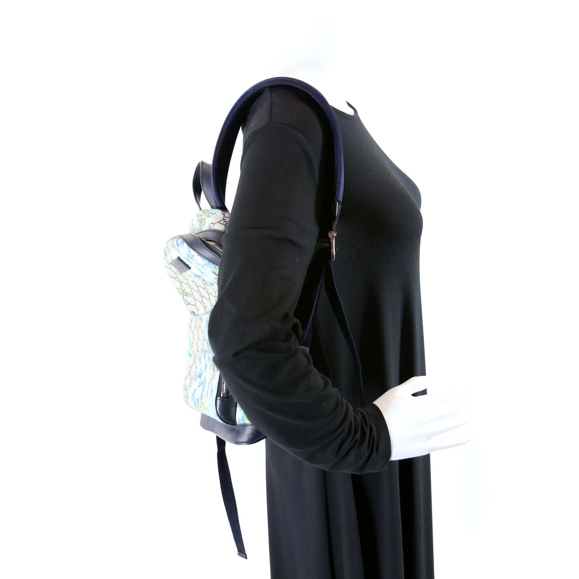 427042 GG Supreme Blooms Backpack Navy - Image 9