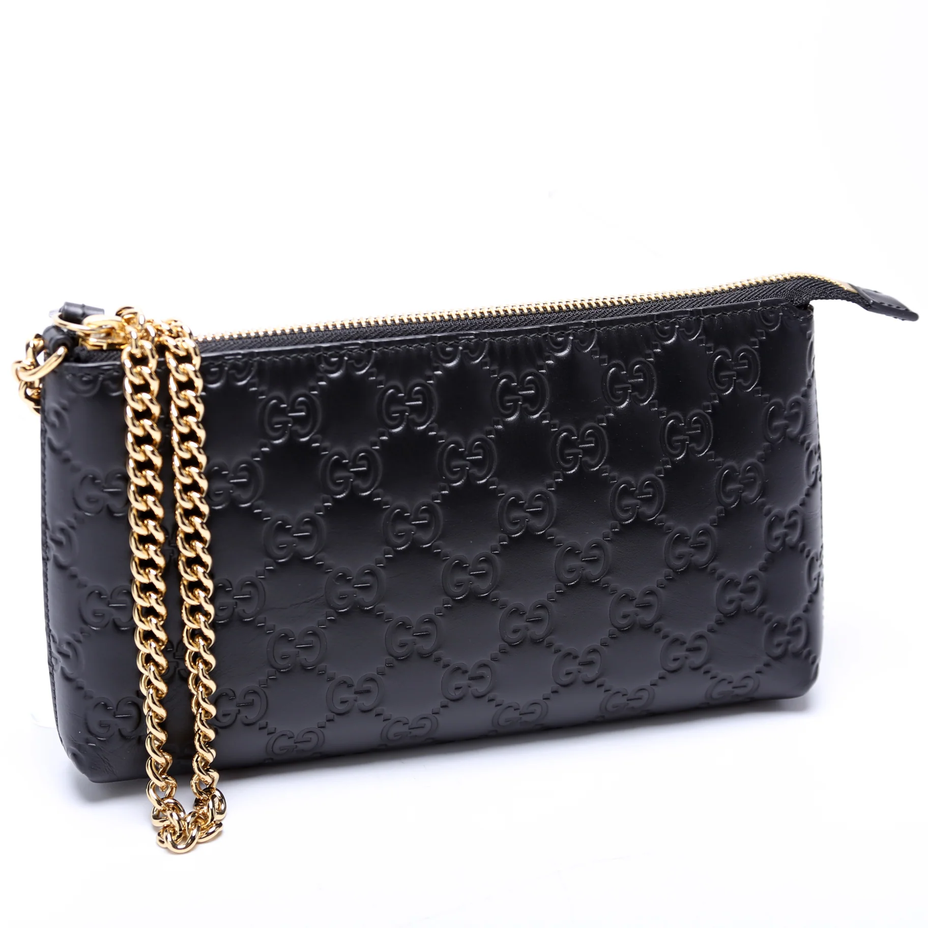 428449 GG Leather Wristlet Black - Image 2