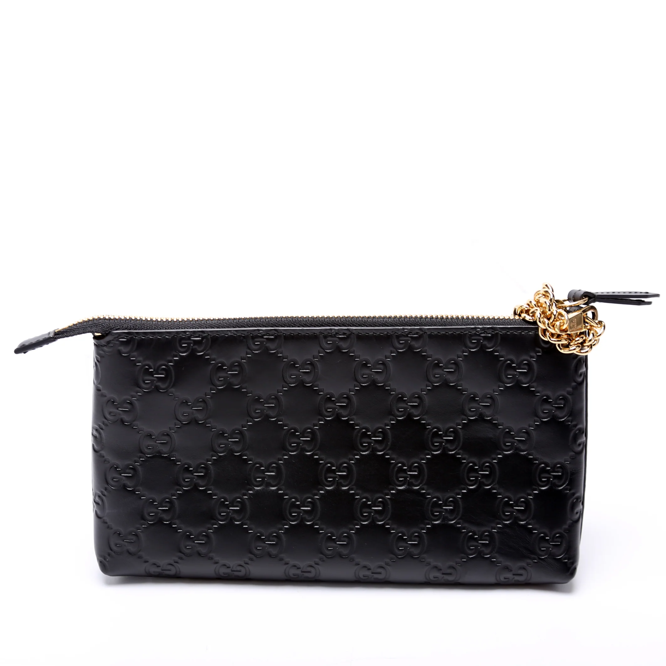 428449 GG Leather Wristlet Black - Image 3