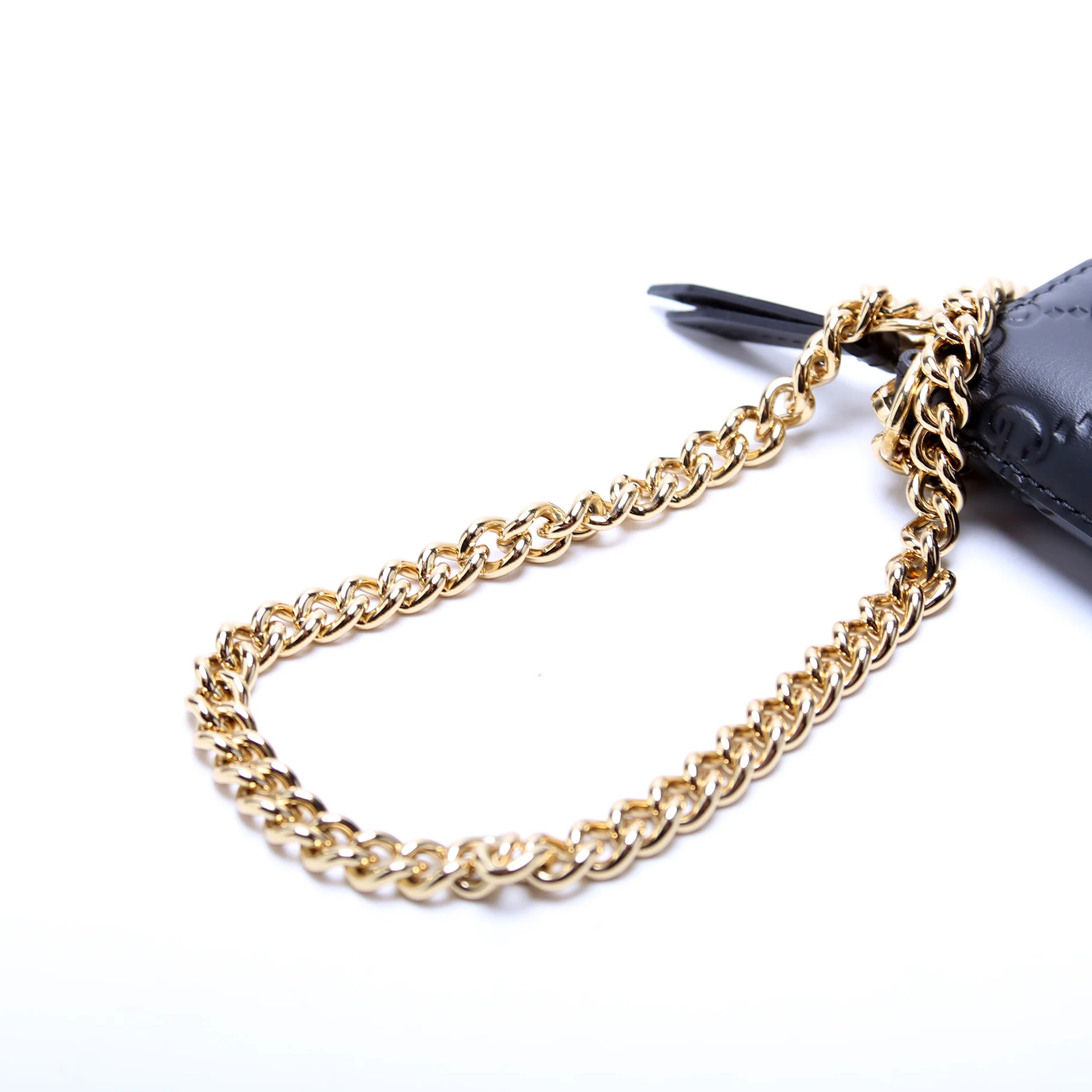 428449 GG Leather Wristlet Black - Image 6