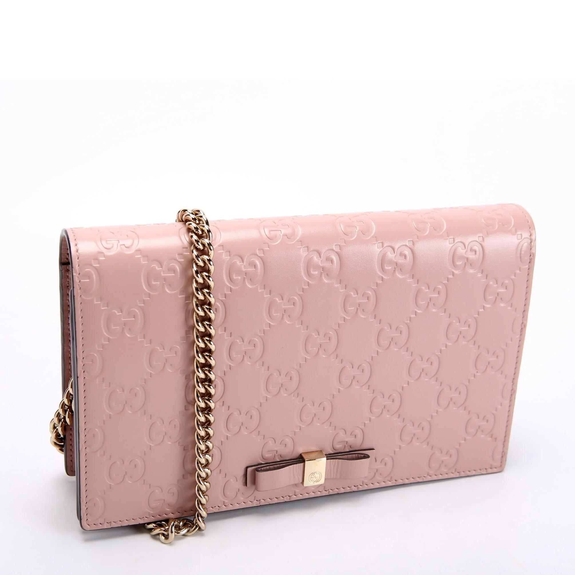 431408 Guccissima Chain Wallet Pink - Image 2