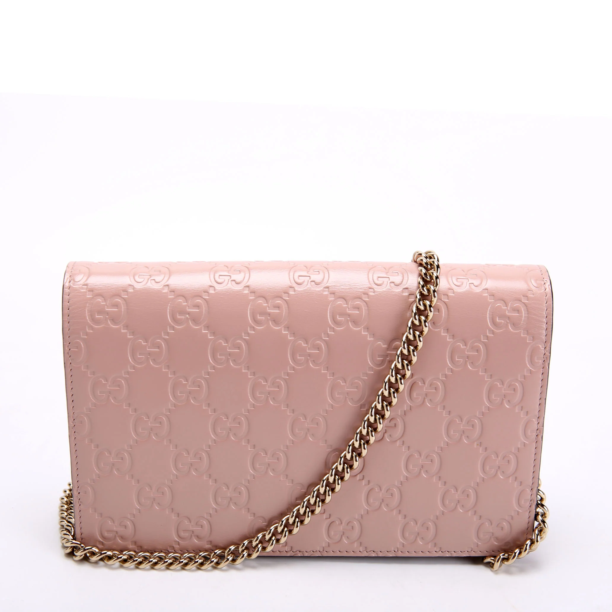 431408 Guccissima Chain Wallet Pink - Image 3