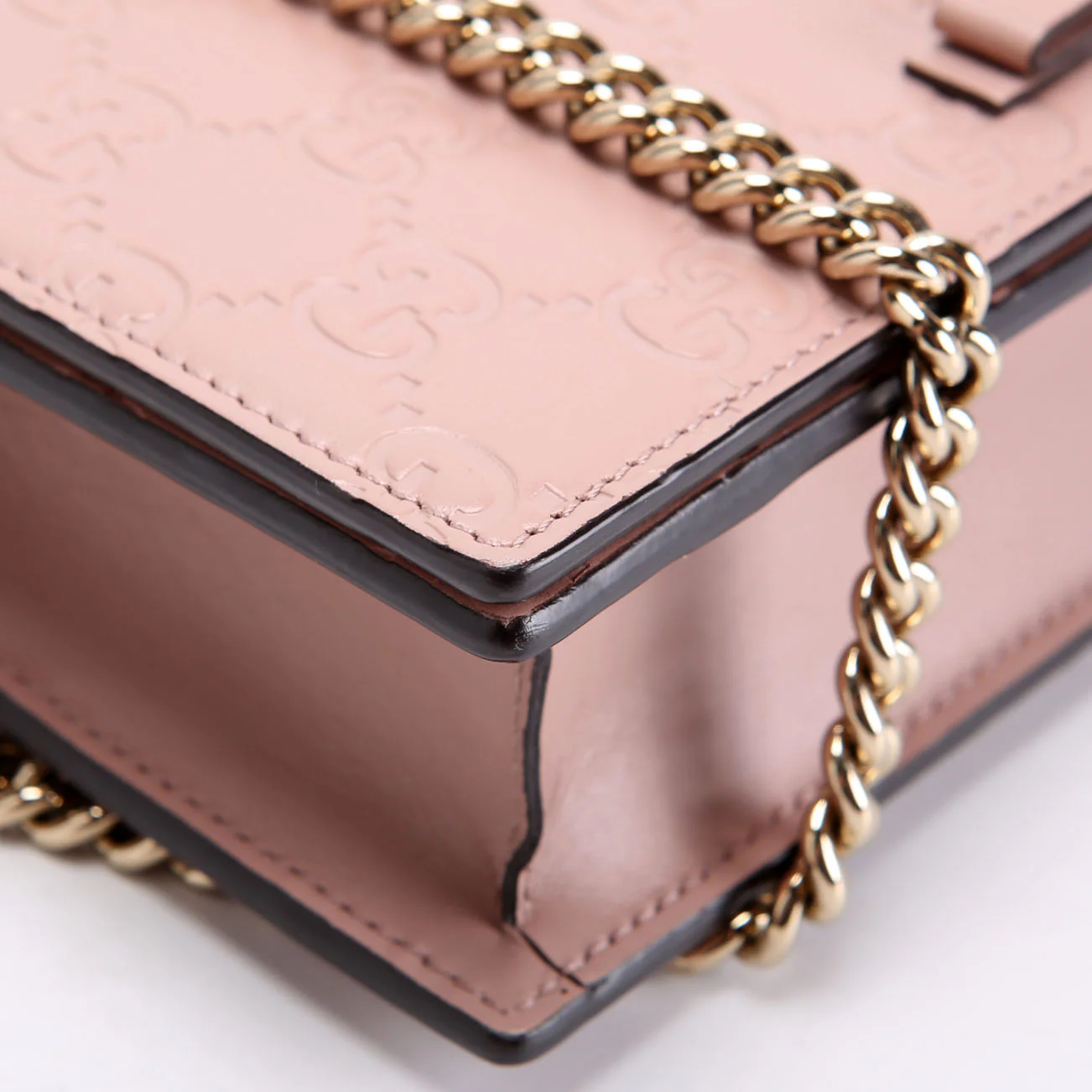 431408 Guccissima Chain Wallet Pink - Image 5