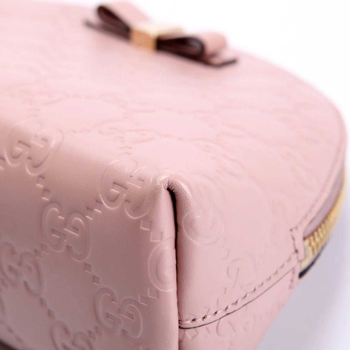 431410 Guccissima Cosmetic Pouch Pink - Image 7
