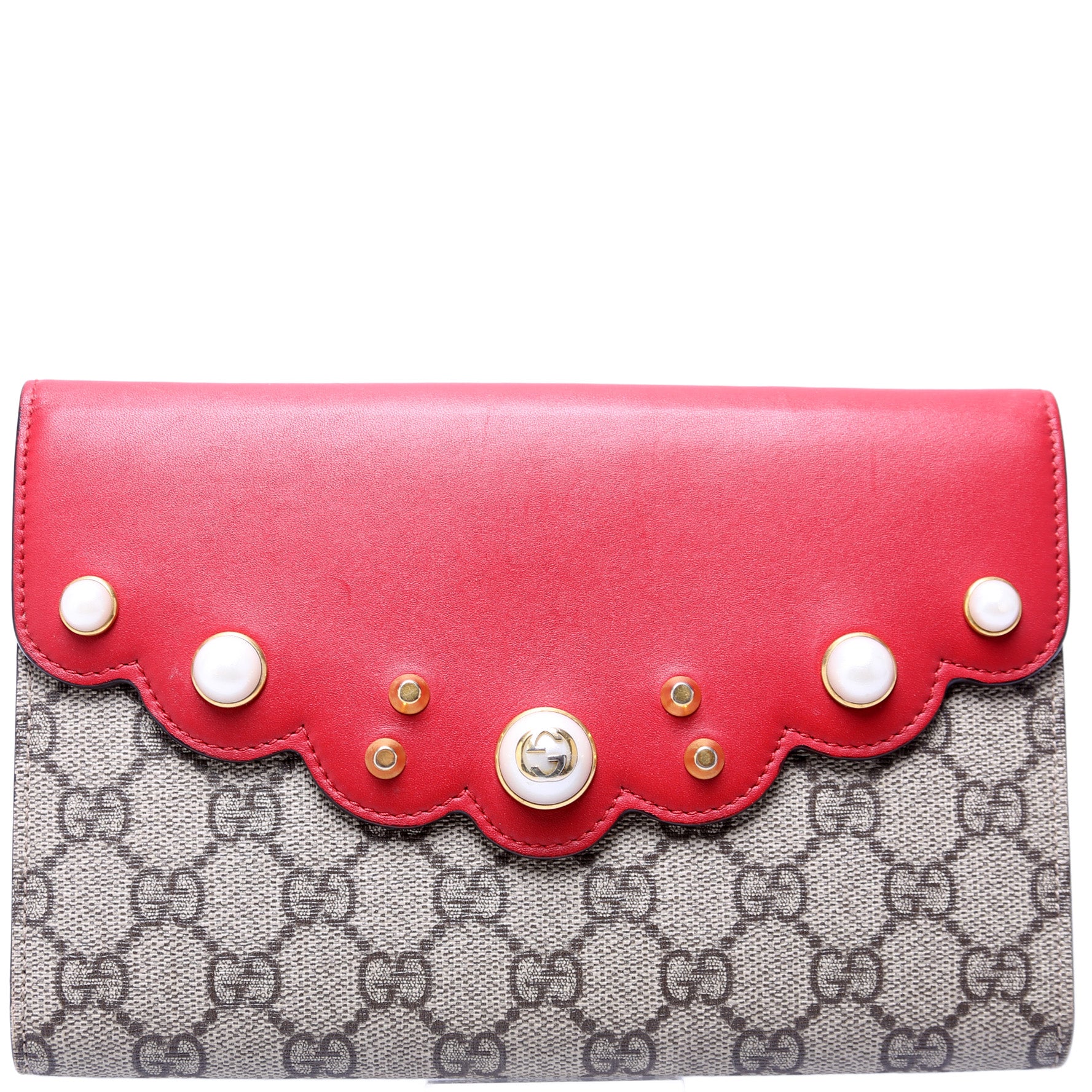 431476 GG Supreme Pearly Mini Clutch