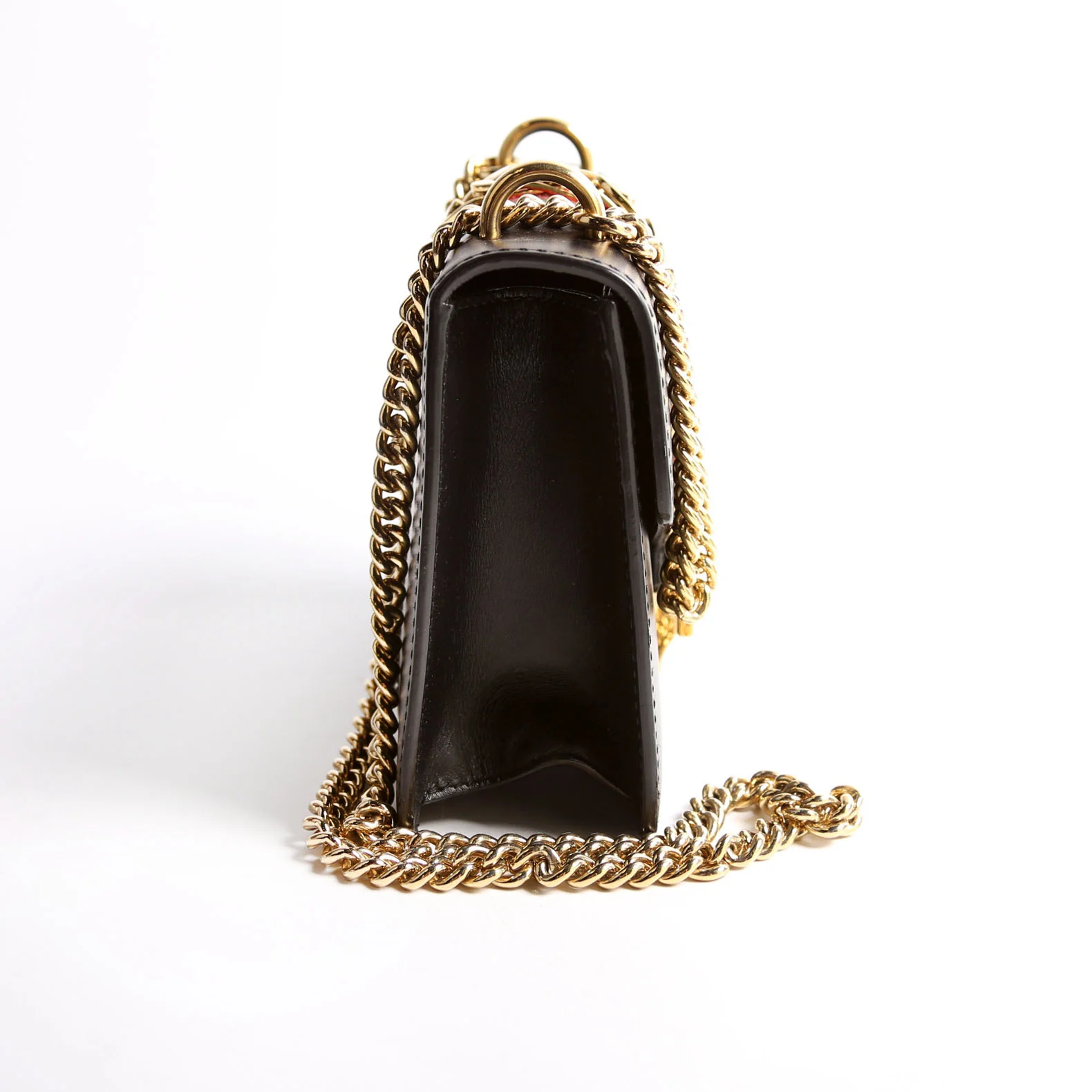 431666 Sylvie Mini Shoulder Bag Leather Black - Image 3