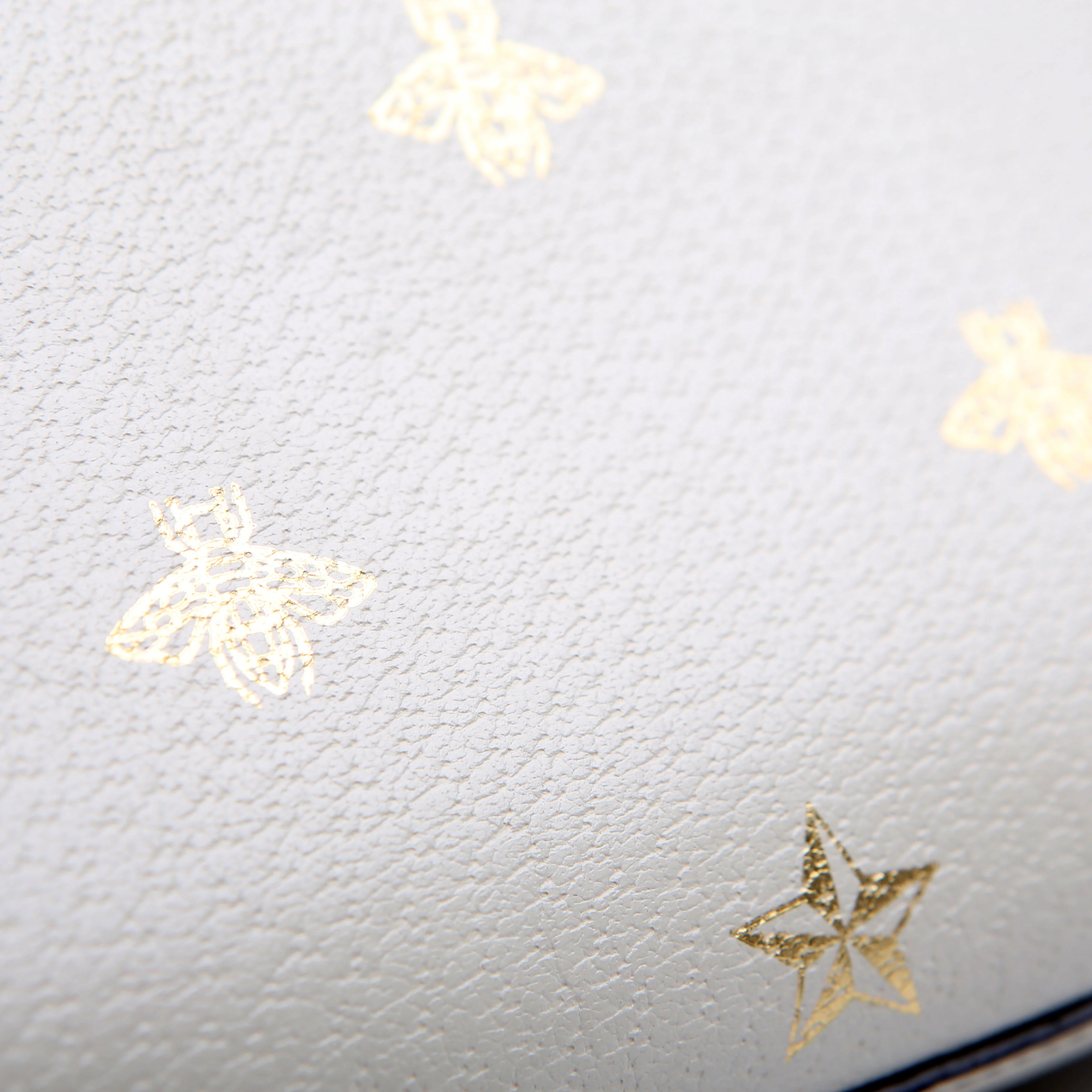 432182 Padlock Bee Star Leather Small Cream - Image 10