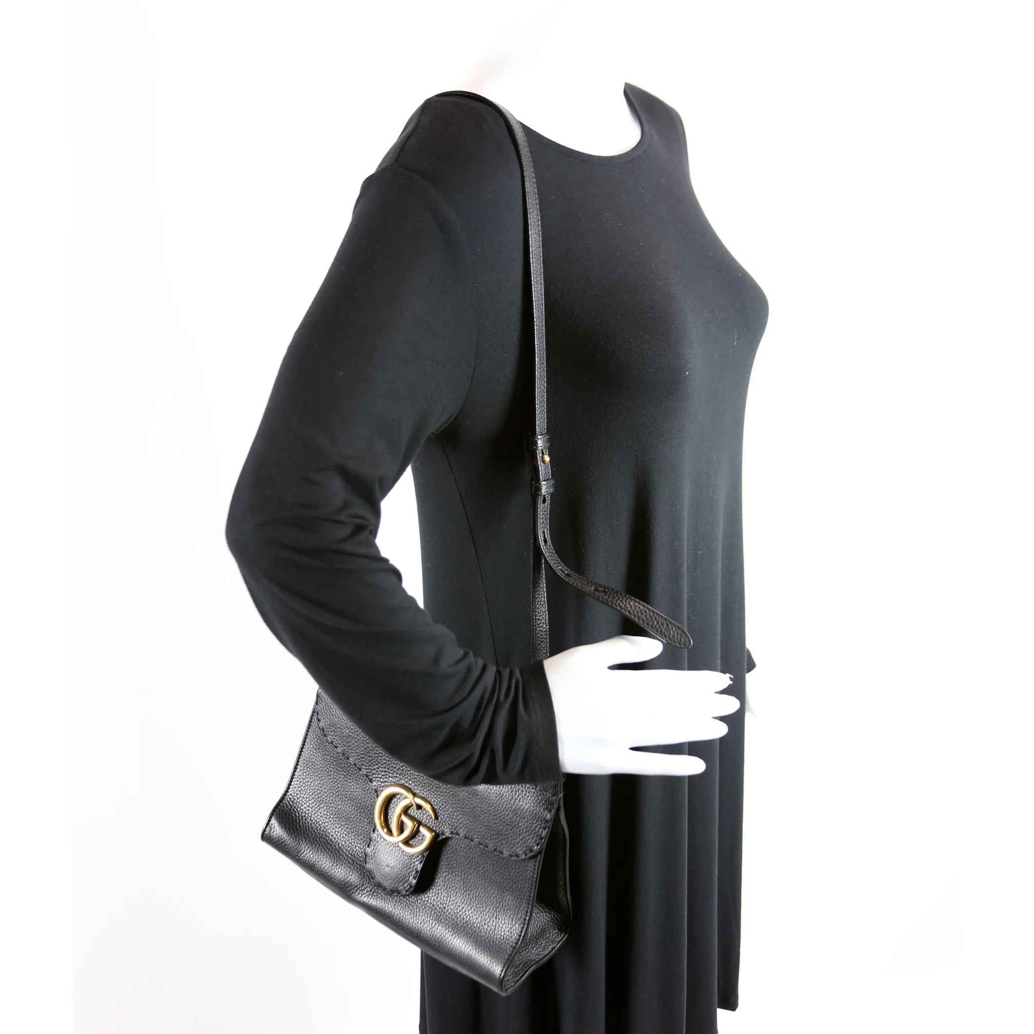 442622 Mini Marmont Top Handle Black - Image 10