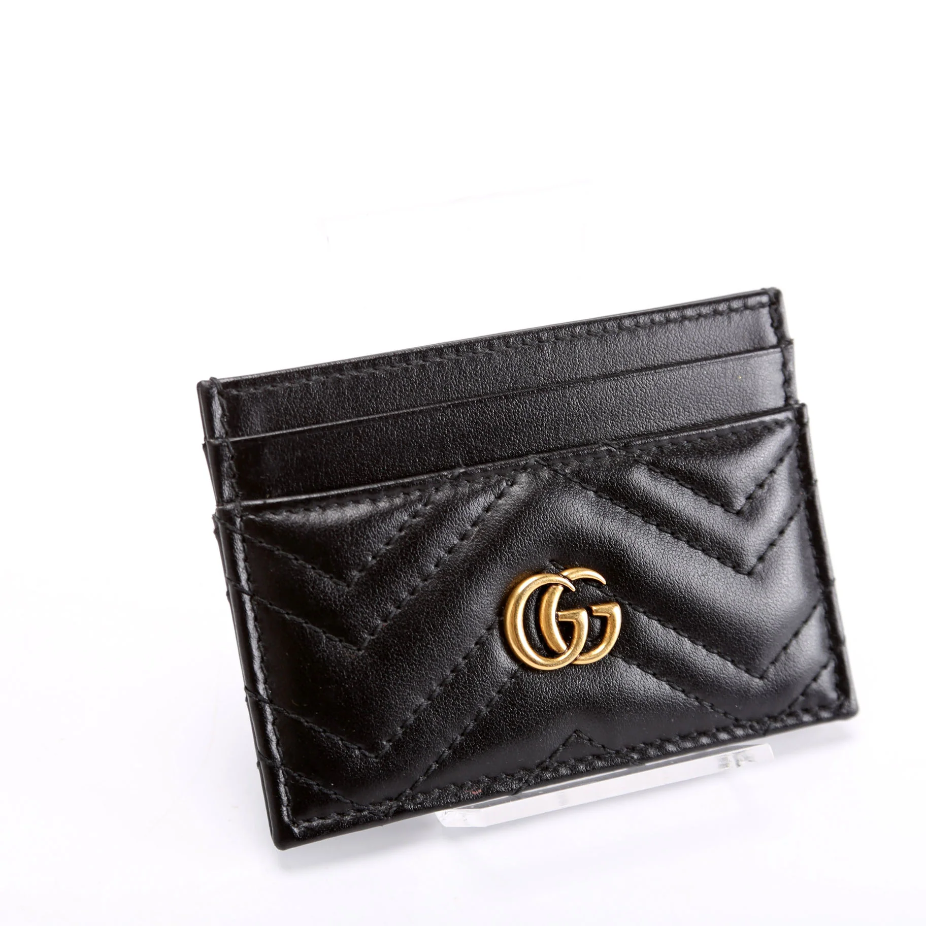 443127 GG Marmont Card Holder Black - Image 2