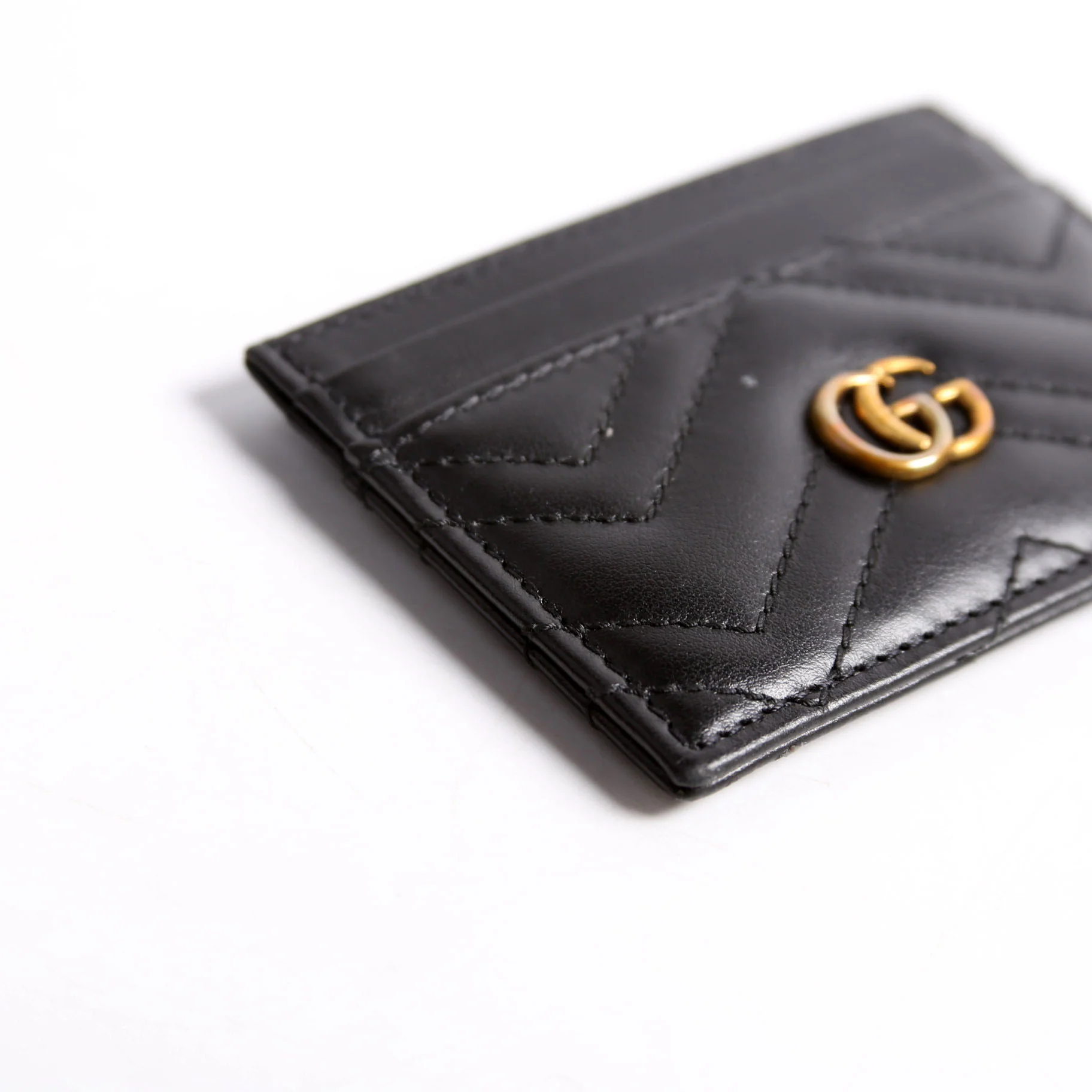 443127 GG Marmont Card Holder Black - Image 4