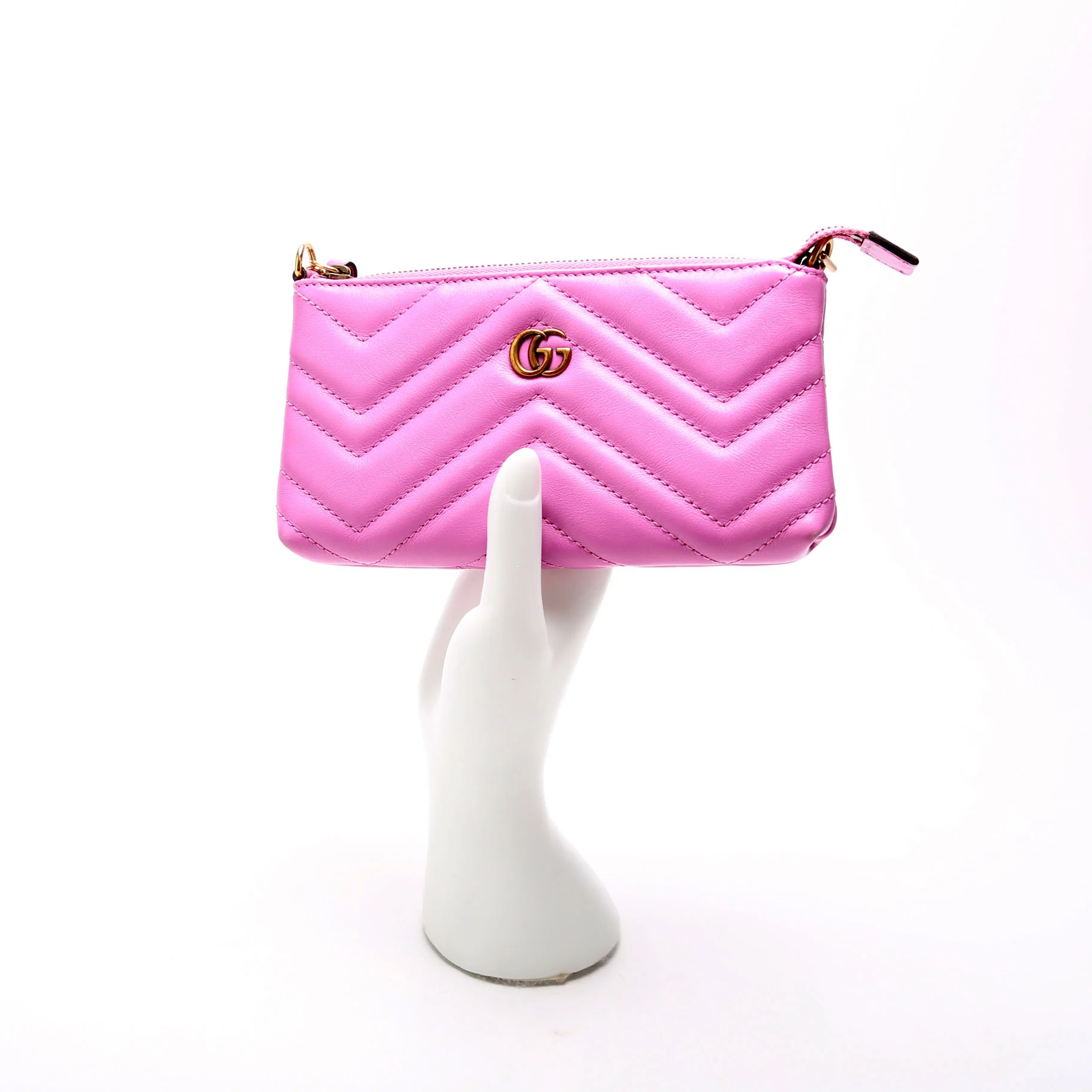 443129 GG Marmont Mini Chain Bag Purple - Image 12