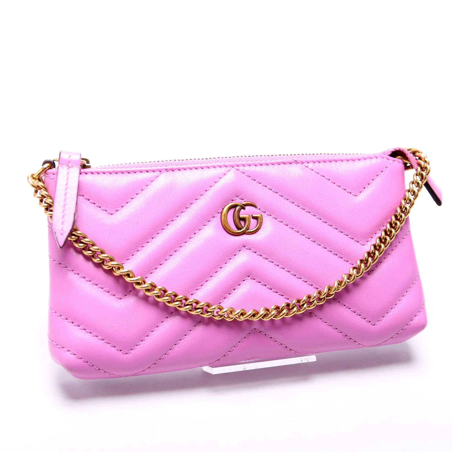 443129 GG Marmont Mini Chain Bag Purple - Image 2