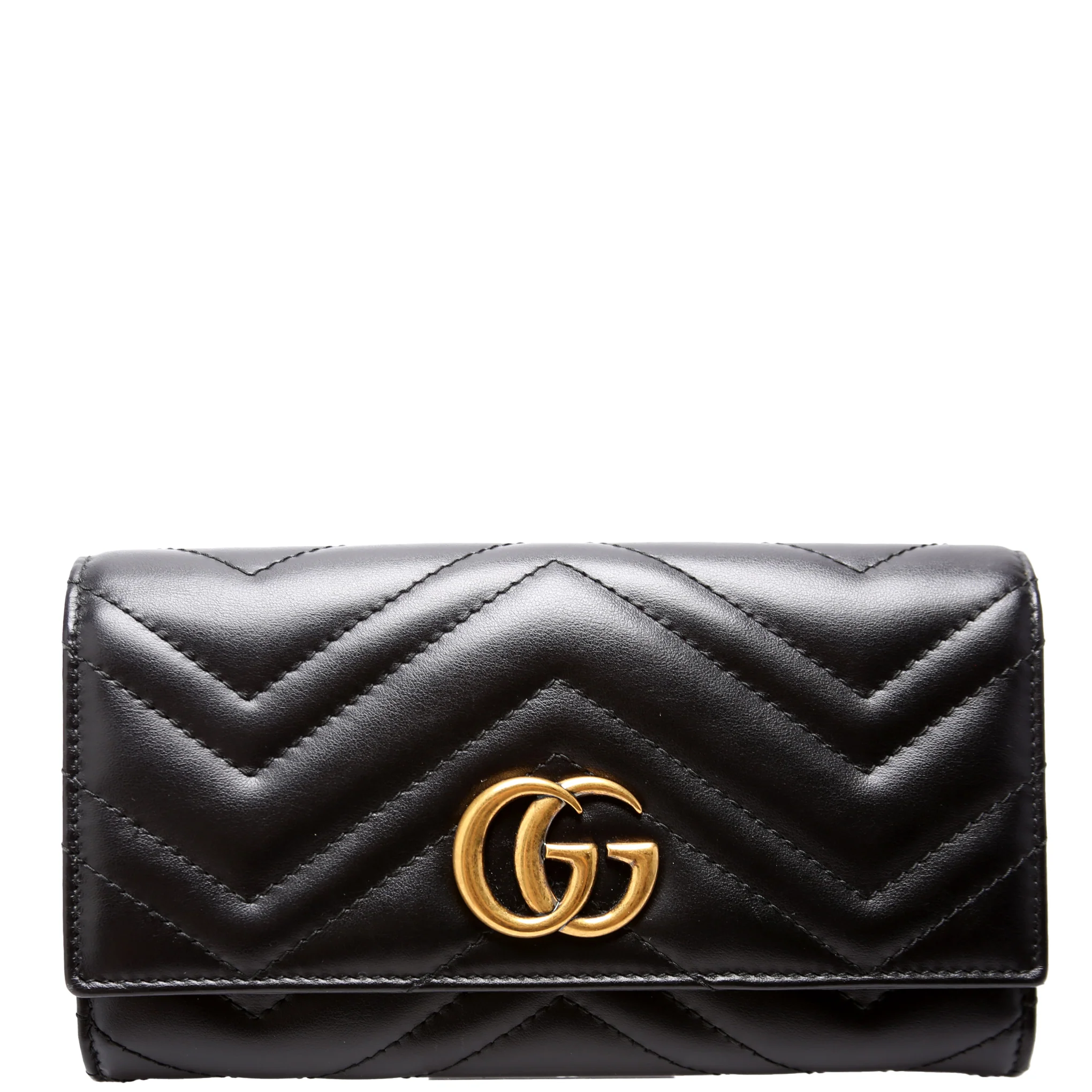 443436 Marmont Continental Wallet Black