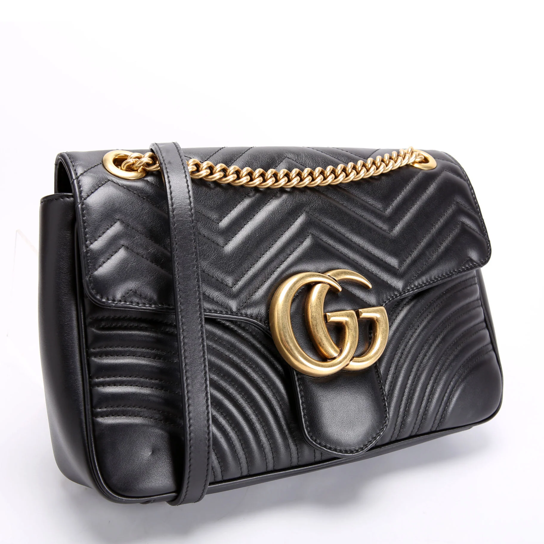 443496 Marmont Leather Shoulder Medium - Image 2