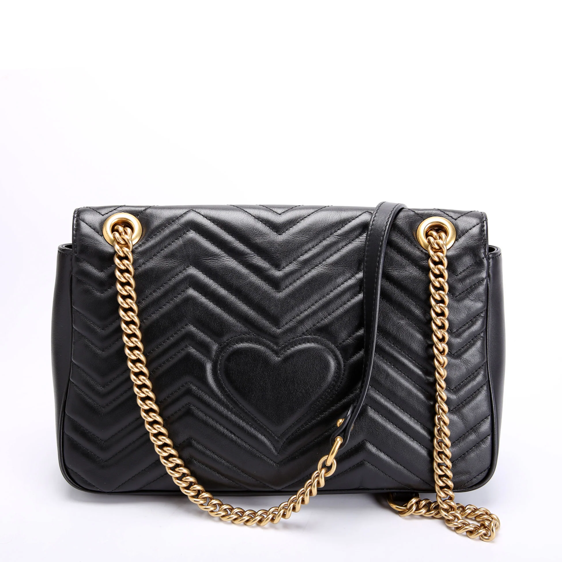 443496 Marmont Leather Shoulder Medium - Image 3