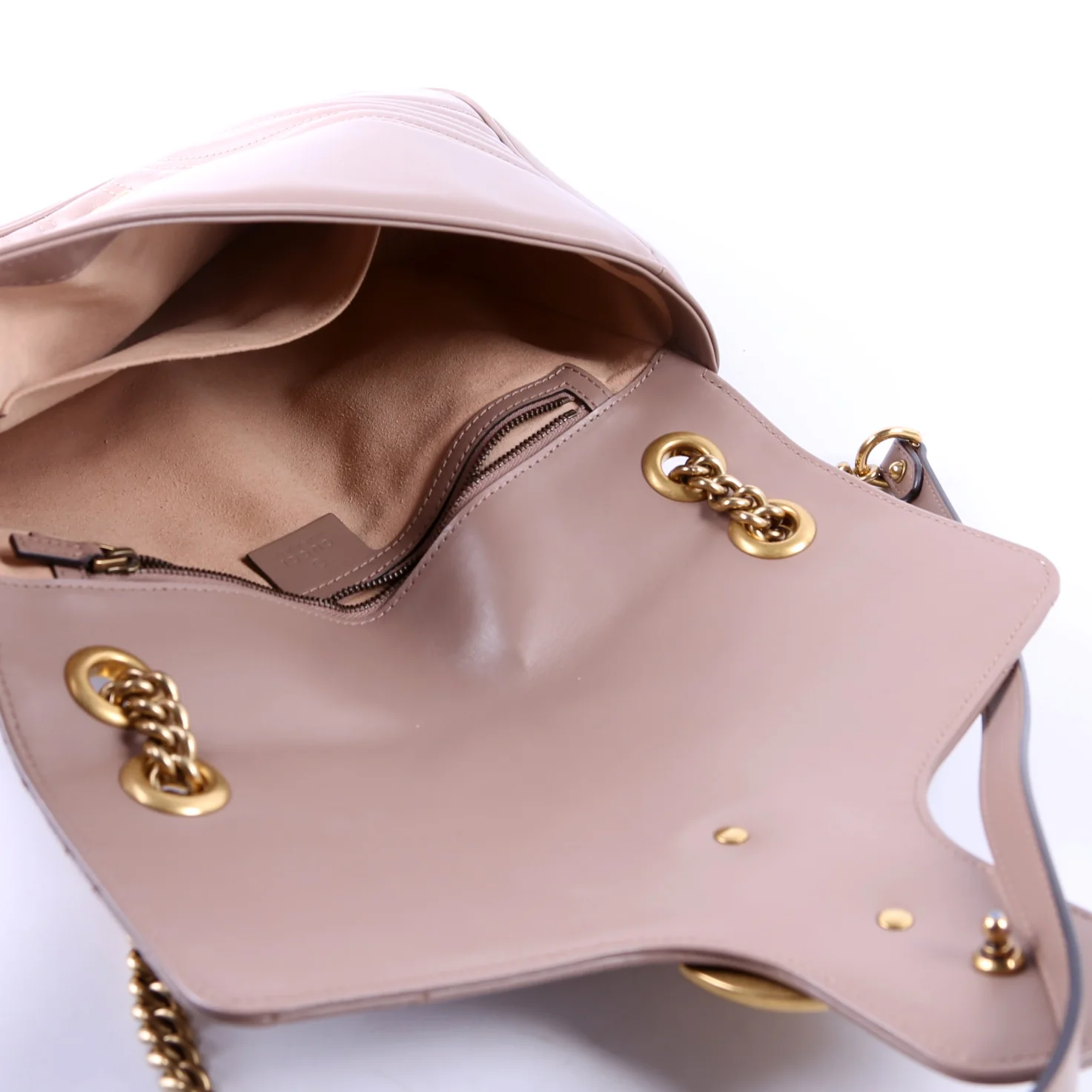 443496 Marmont Leather Shoulder Medium Mauve - Image 10