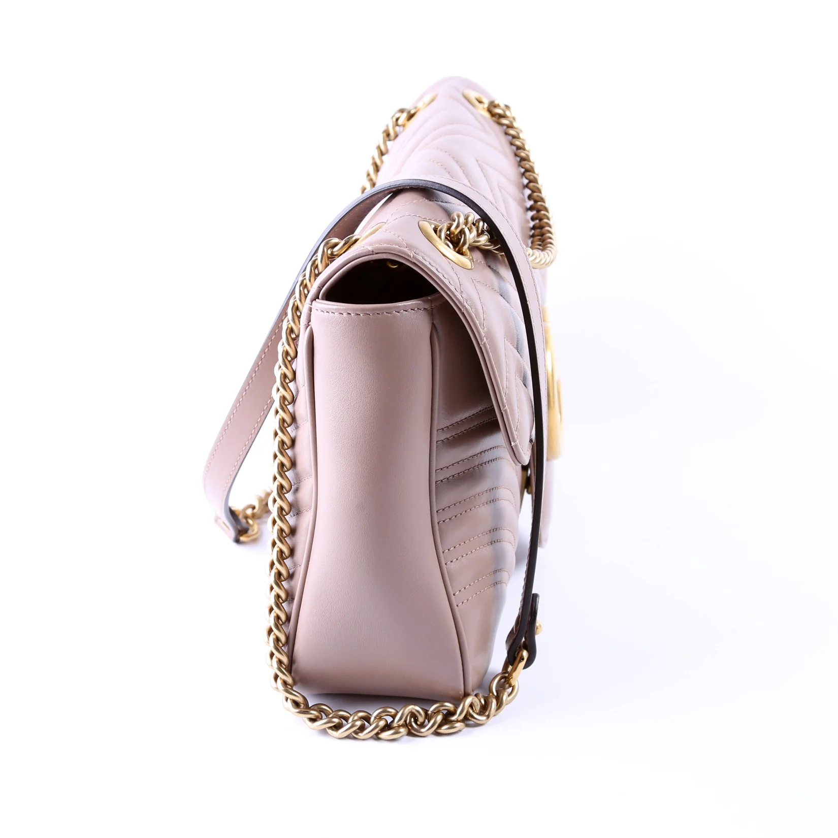 443496 Marmont Leather Shoulder Medium Mauve - Image 2