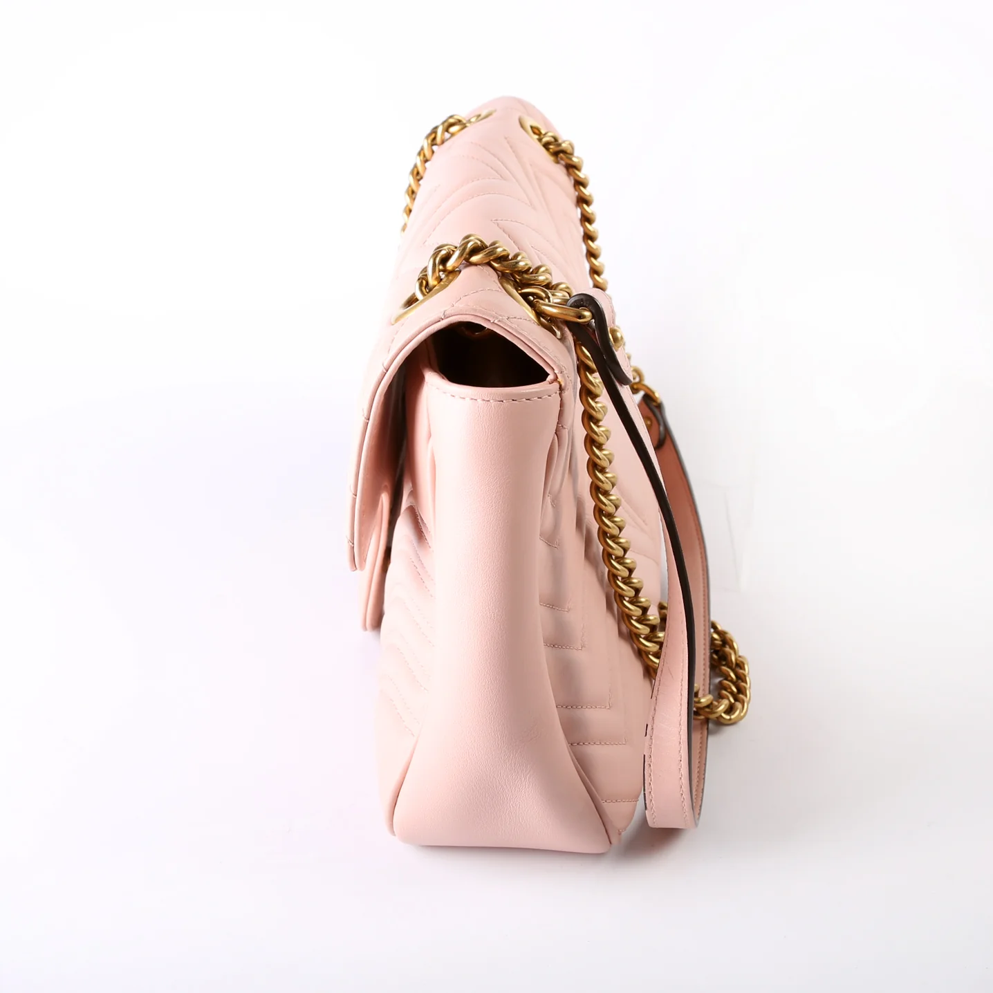 443496 Marmont Leather Shoulder Medium Pink - Image 4