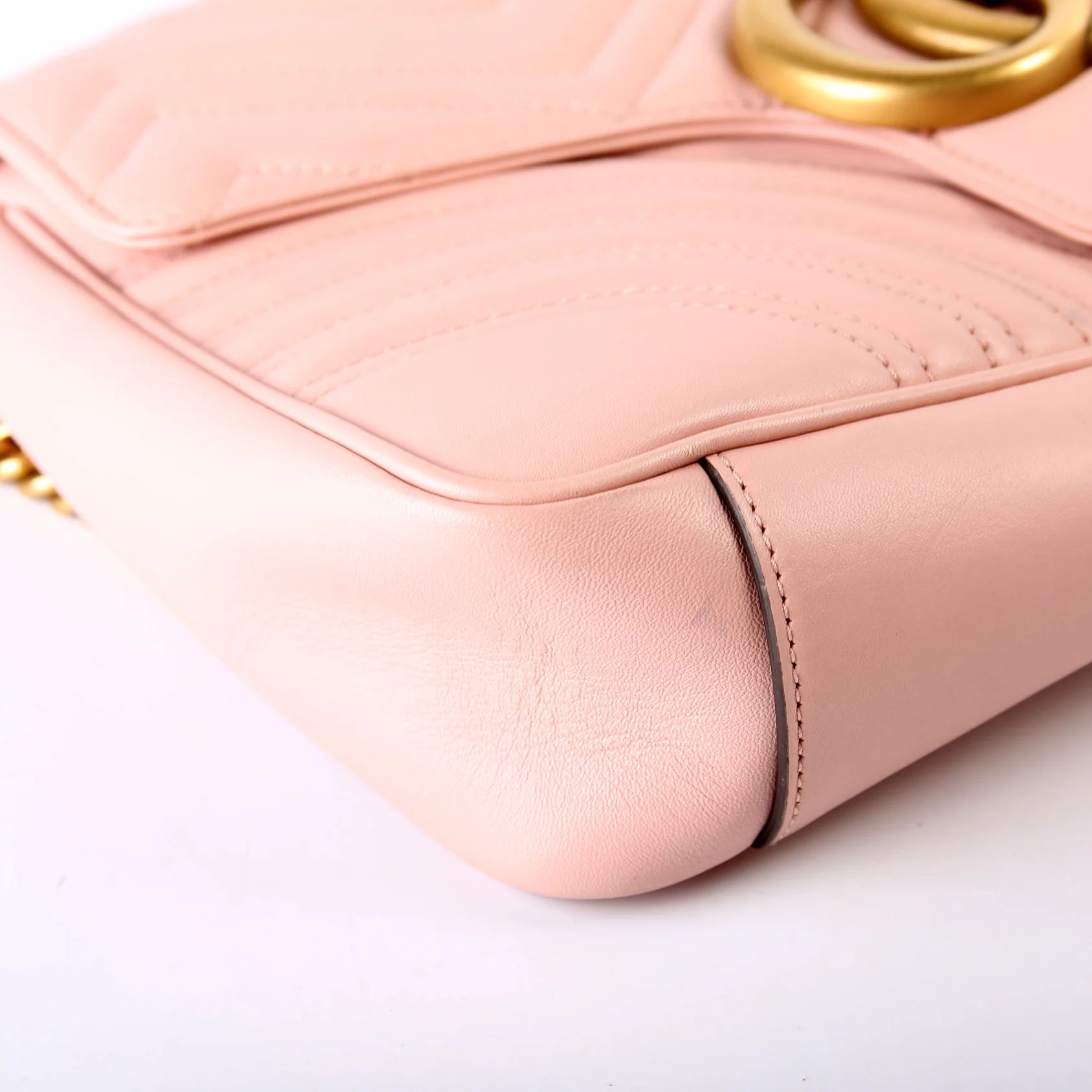 443496 Marmont Leather Shoulder Medium Pink - Image 6