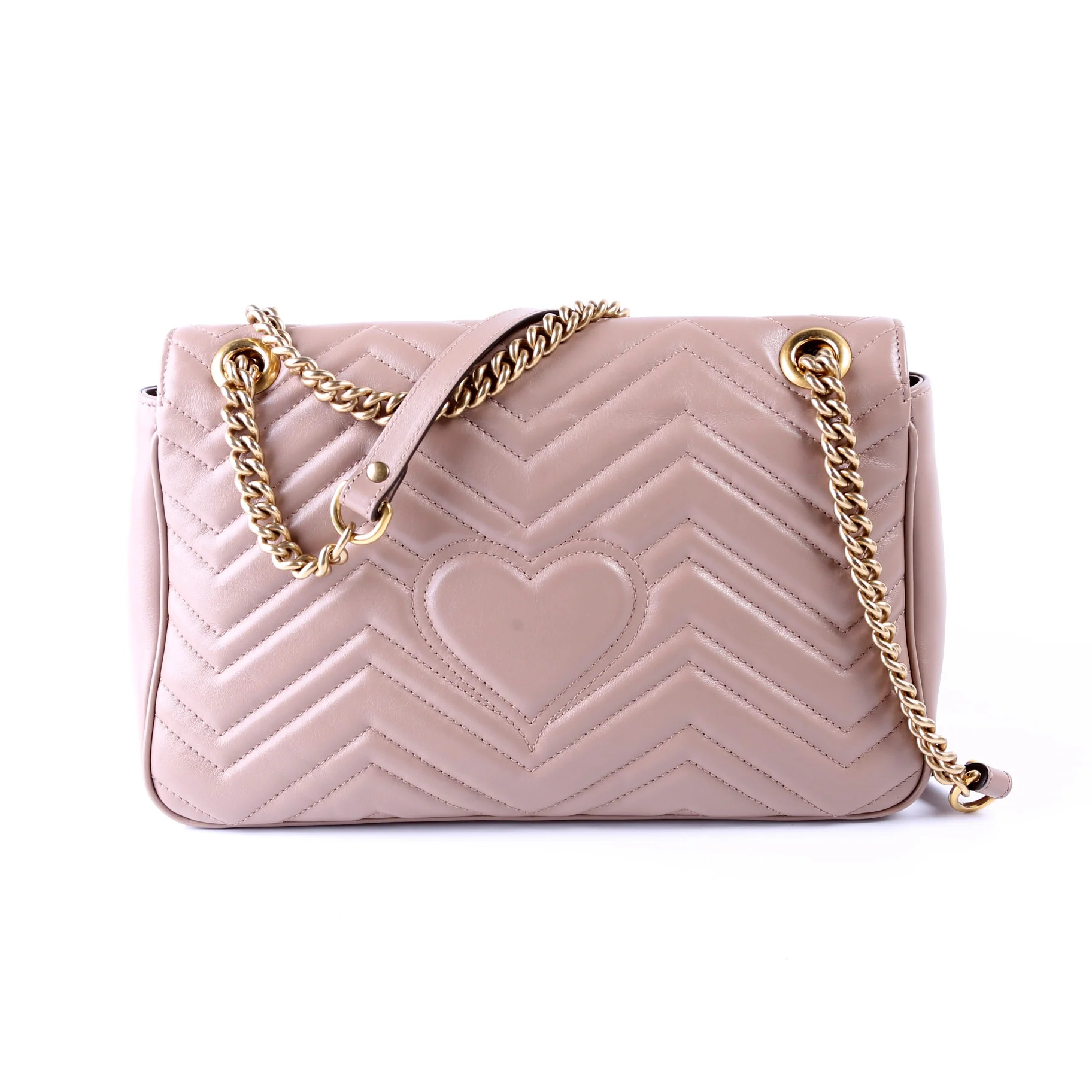 443496 Marmont Leather Shoulder Medium Tan - Image 2