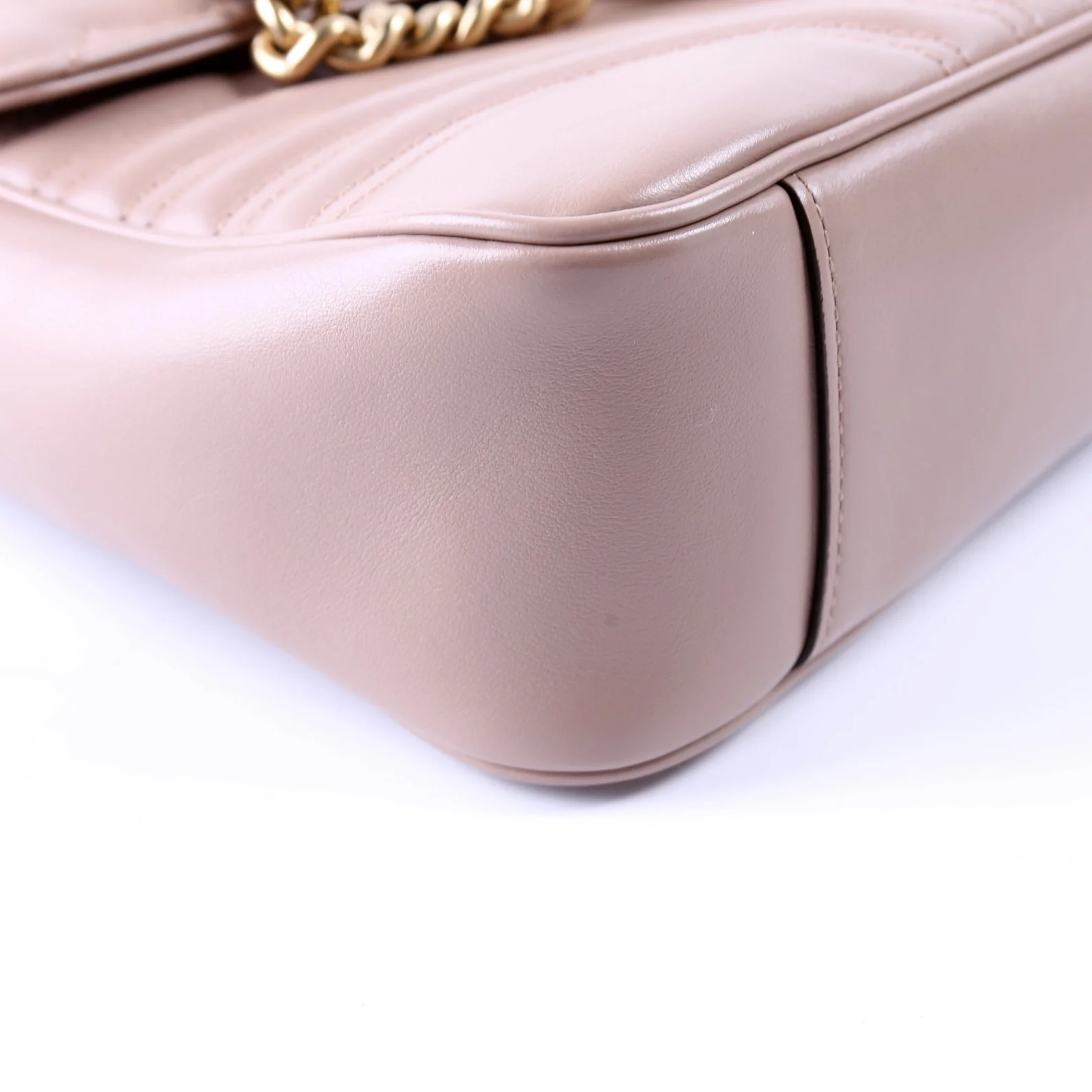 443496 Marmont Leather Shoulder Medium Tan - Image 6