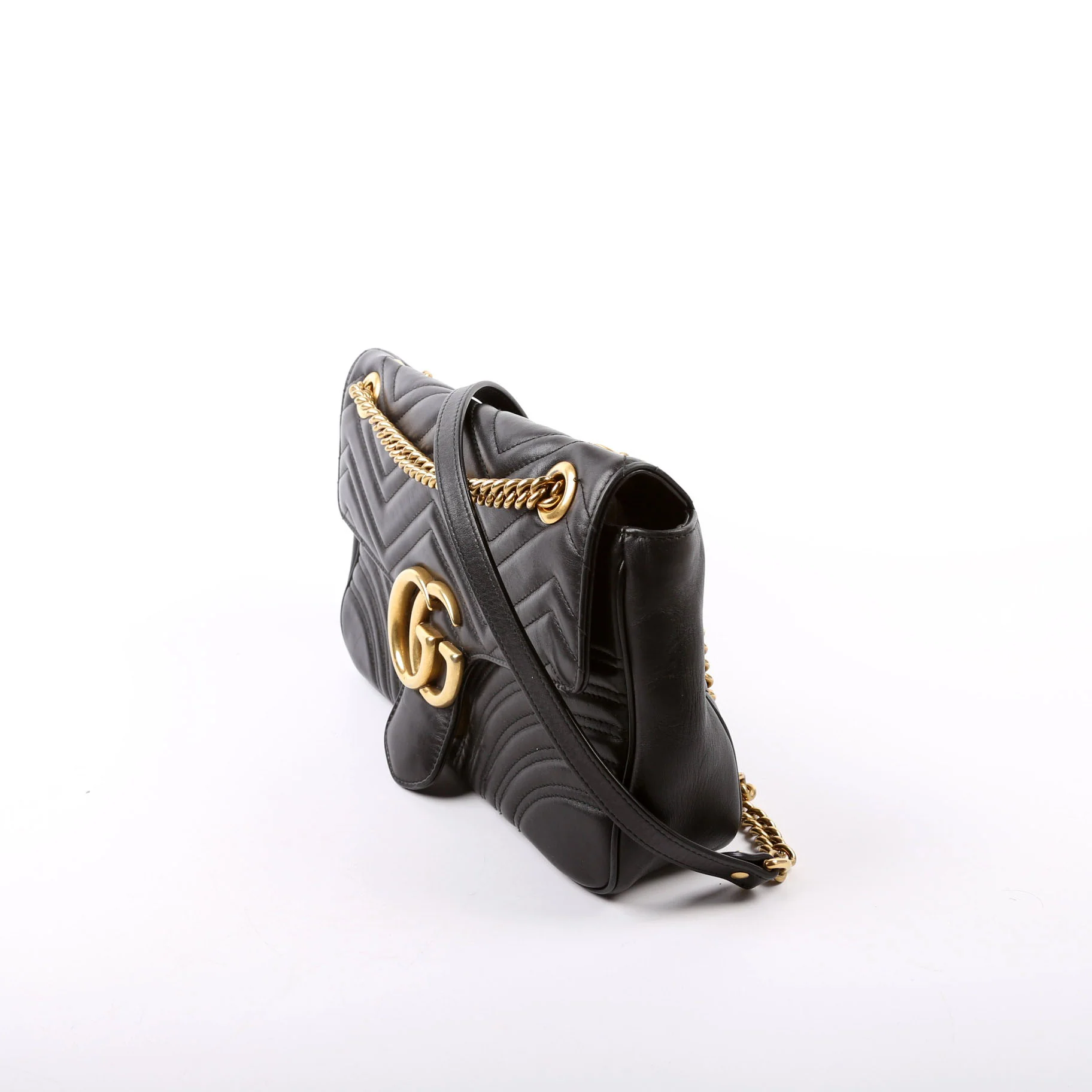 443496 Marmont Shoulder Bag Black - Image 2