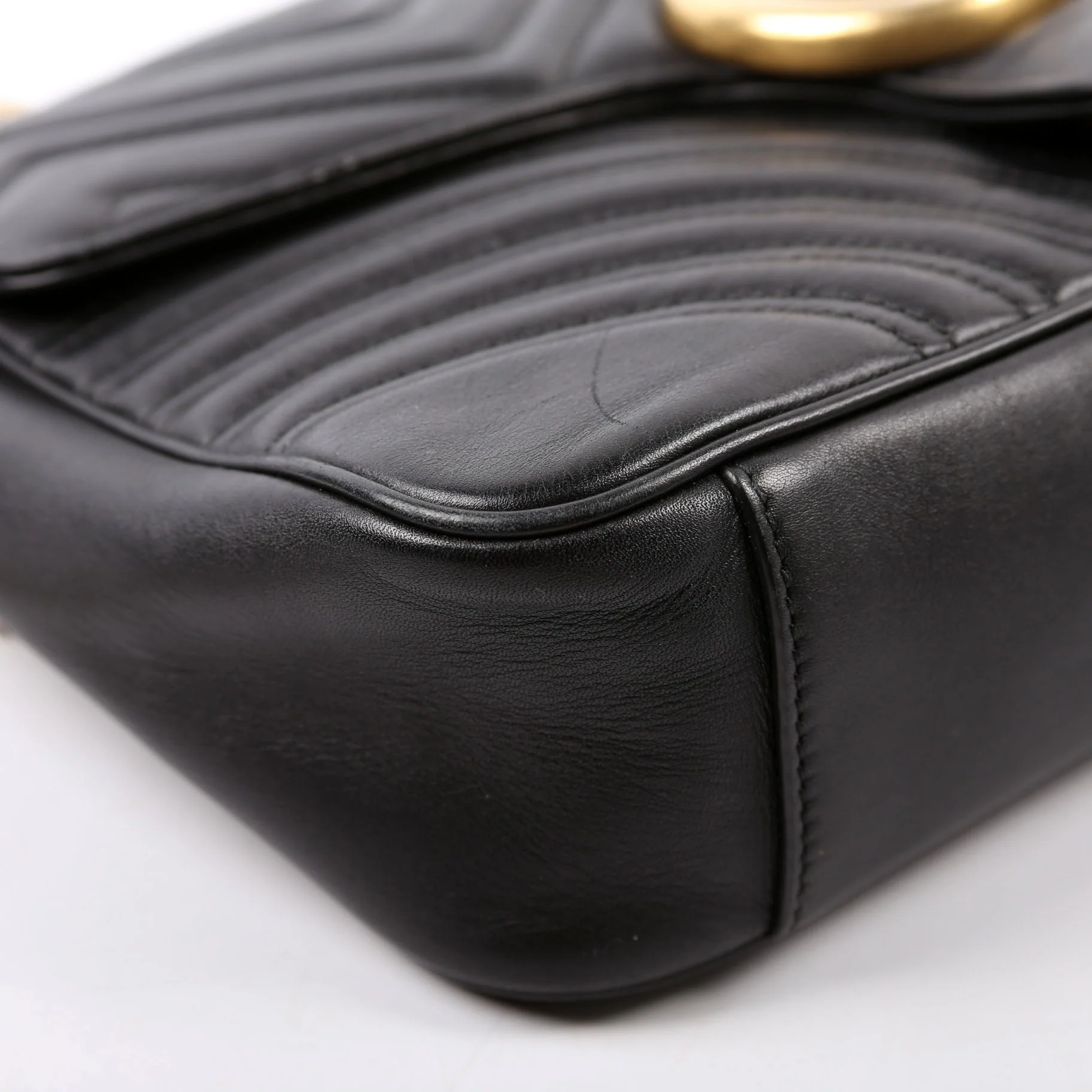 443496 Marmont Shoulder Bag Black - Image 5
