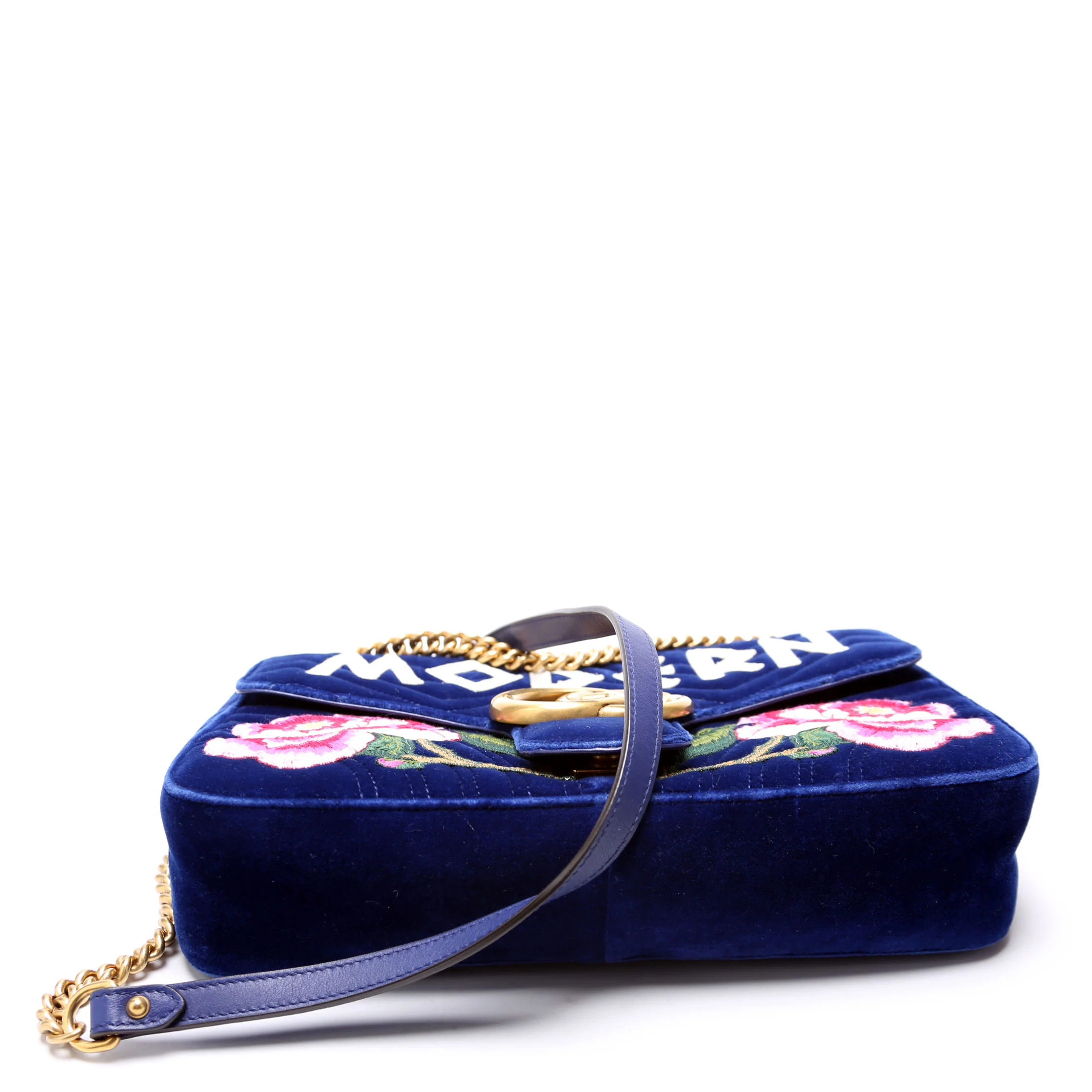 443496 Marmont Velvet Modern Medium Blue - Image 4