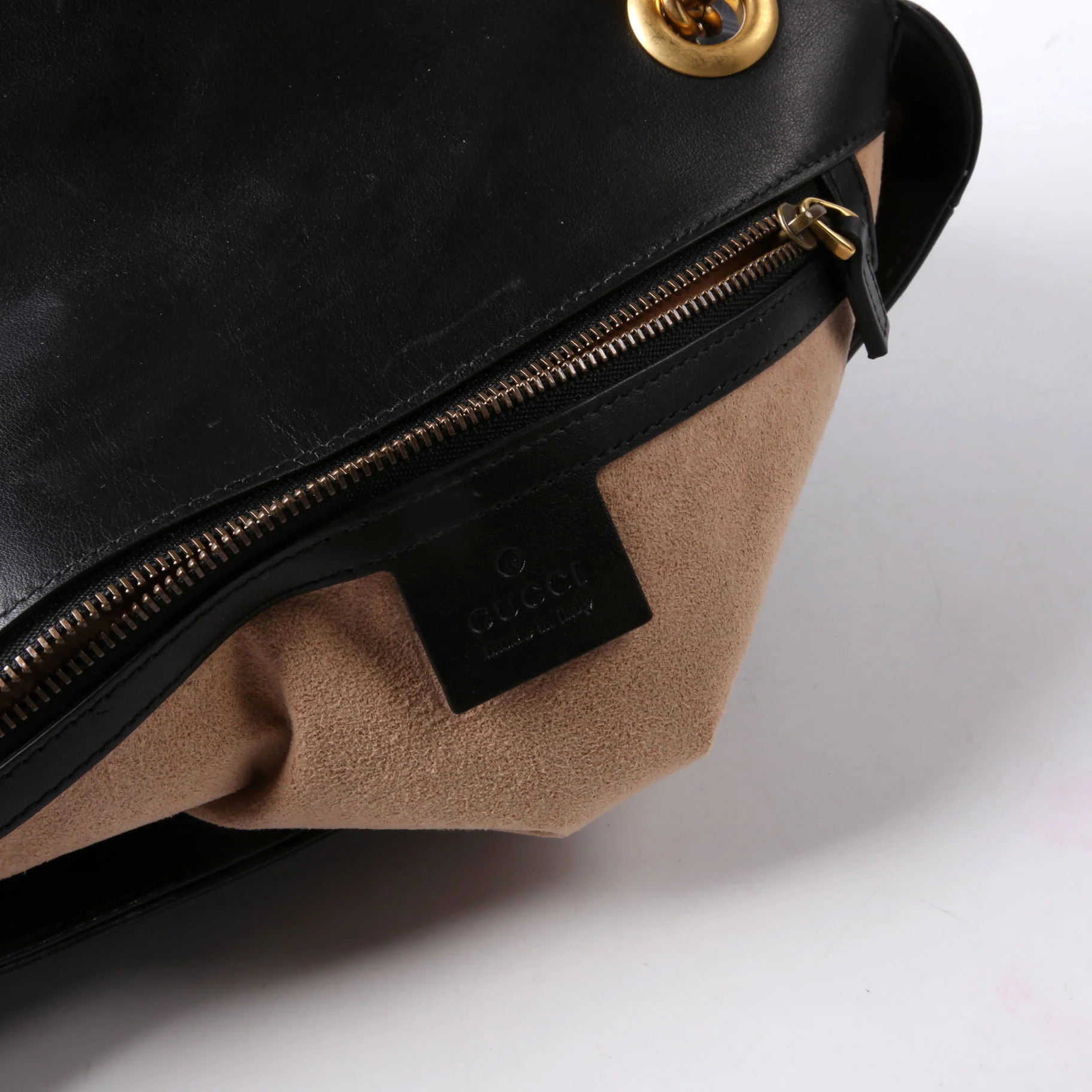 443497 Marmont Leather Shoulder Small Flap Black - Image 8