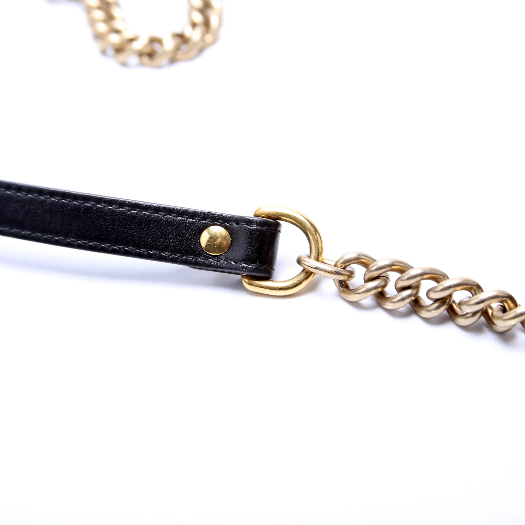 443497 Marmont Leather Shoulder Small Flap Black - Image 7