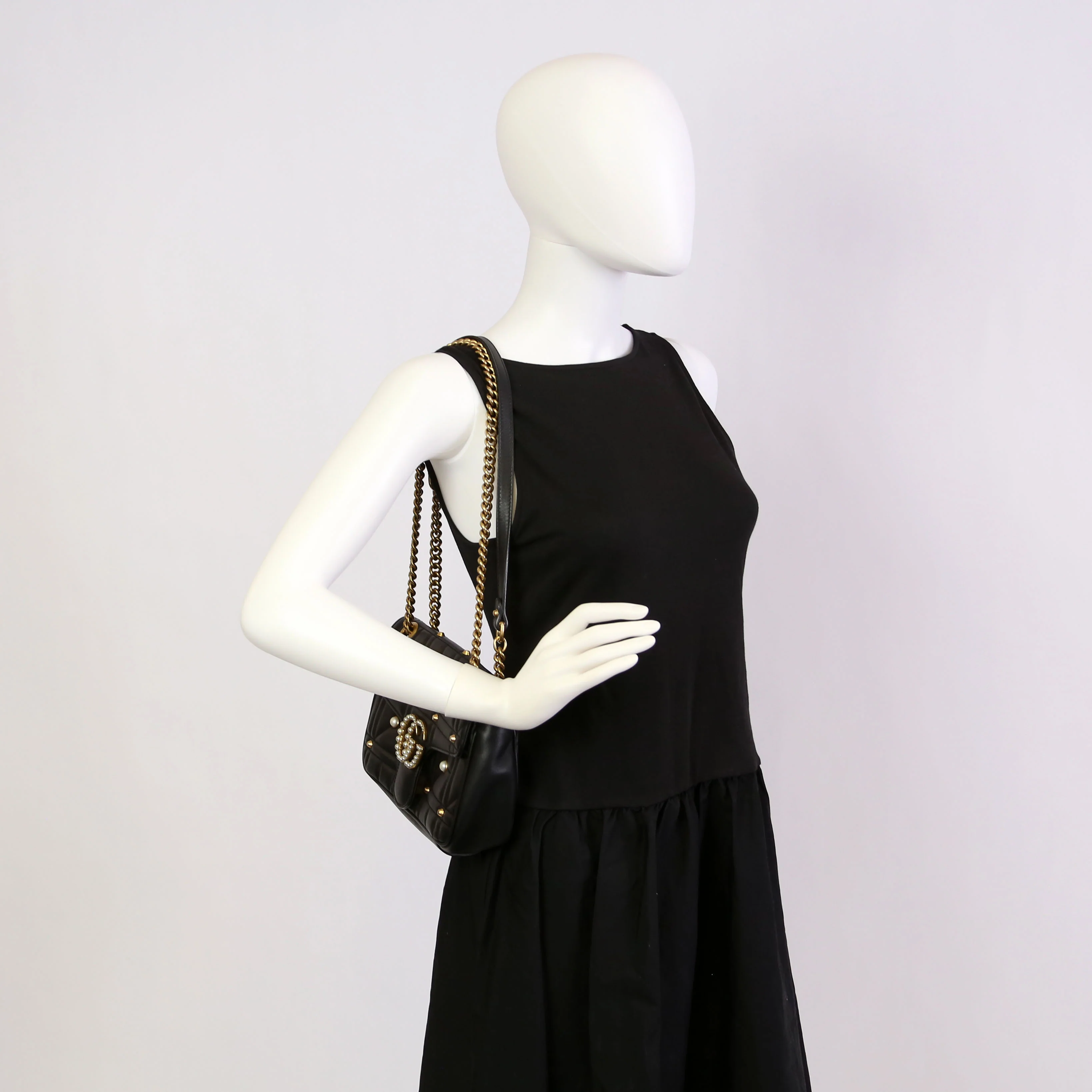 443497 Marmont Pearls Shoulder Small Flap - Image 13