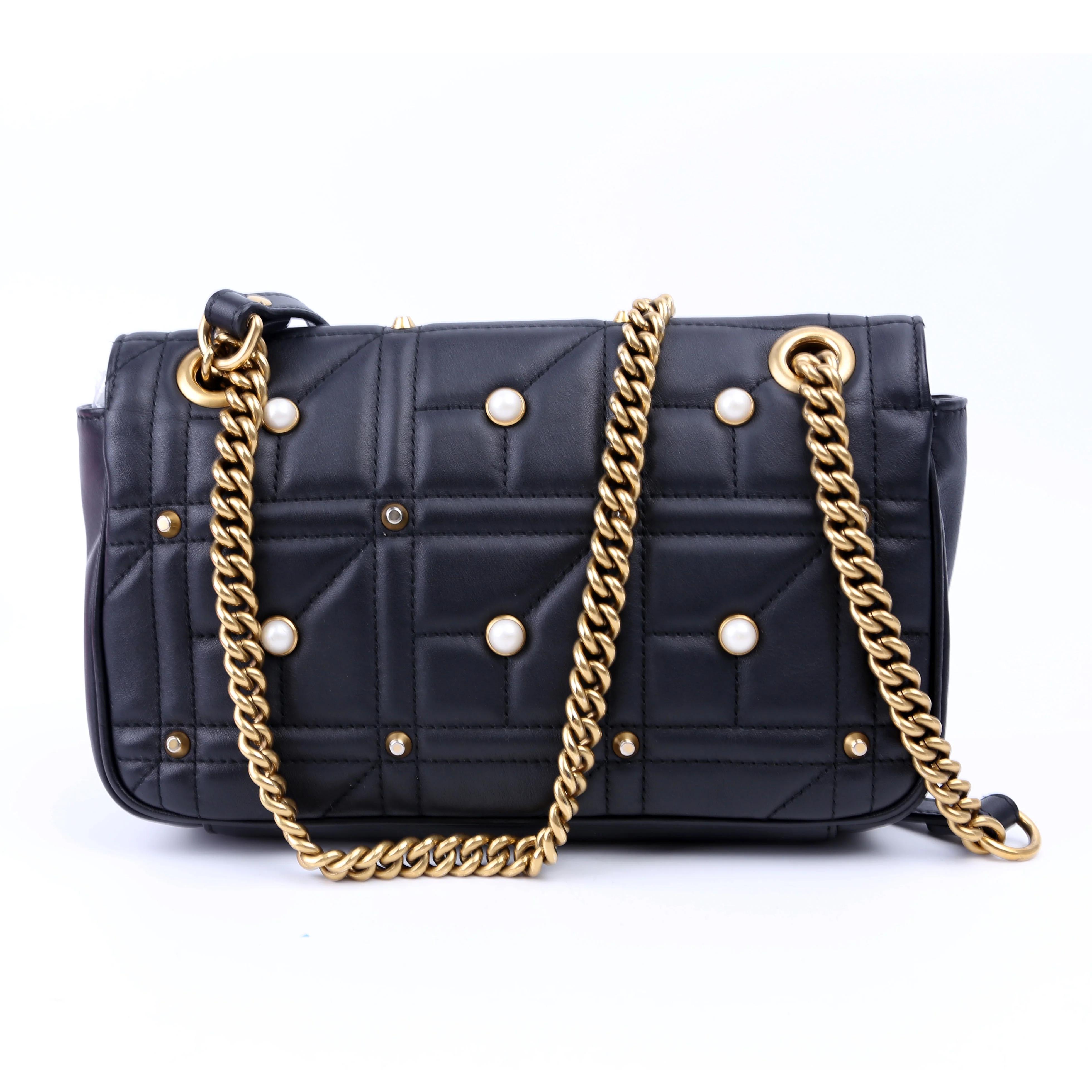 443497 Marmont Pearls Shoulder Small Flap - Image 2