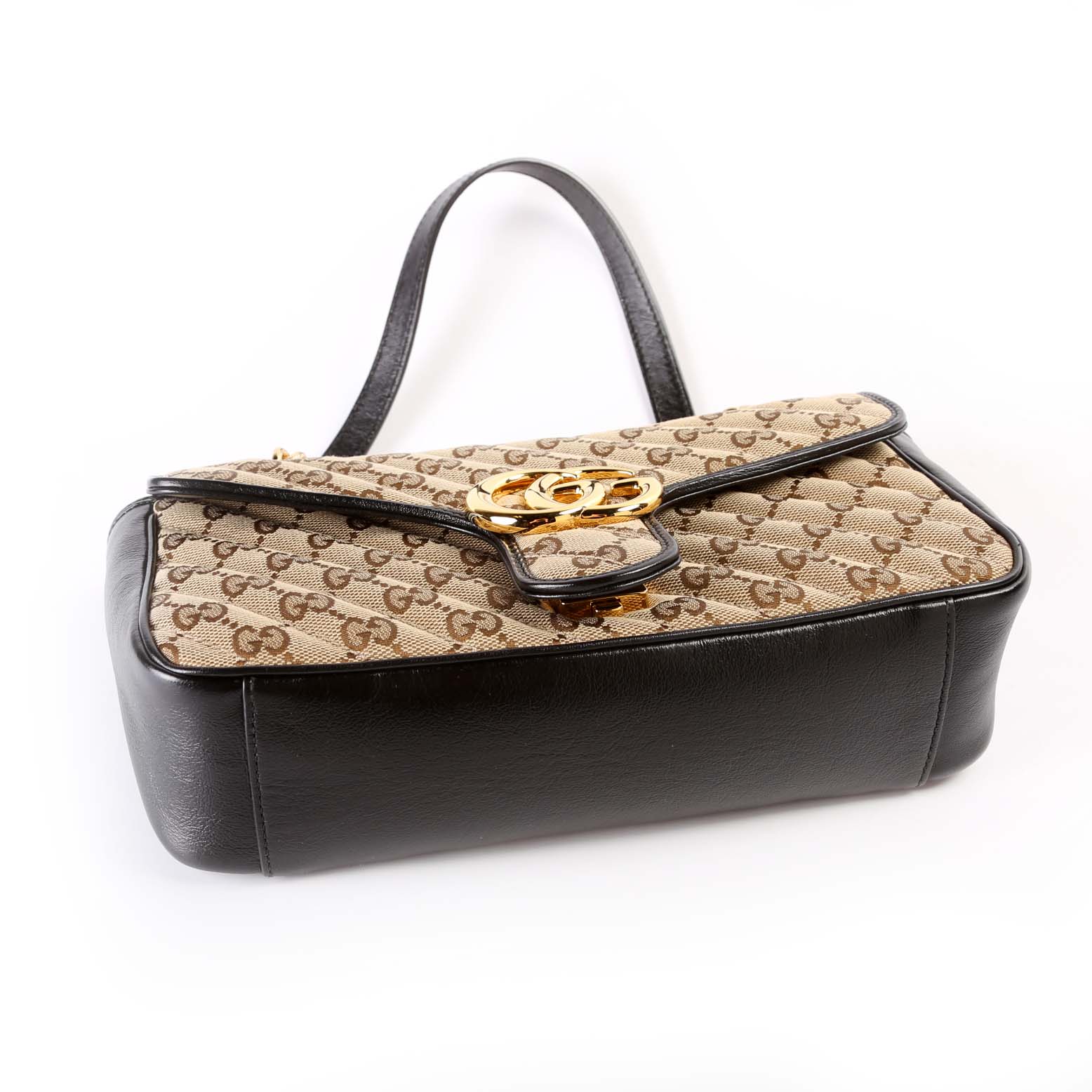 443497 Marmont Shoulder Quilted Canvas Small Flap - Image 5