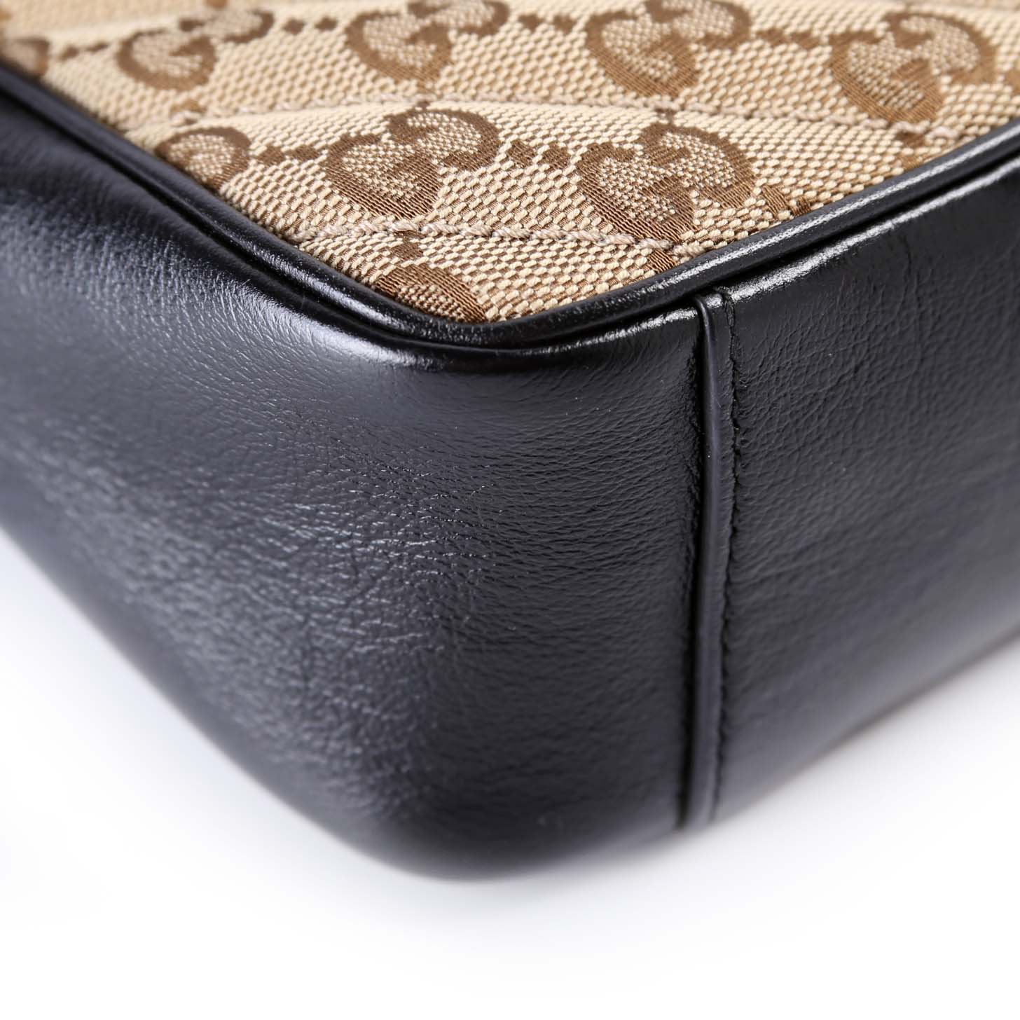443497 Marmont Shoulder Quilted Canvas Small Flap - Image 6