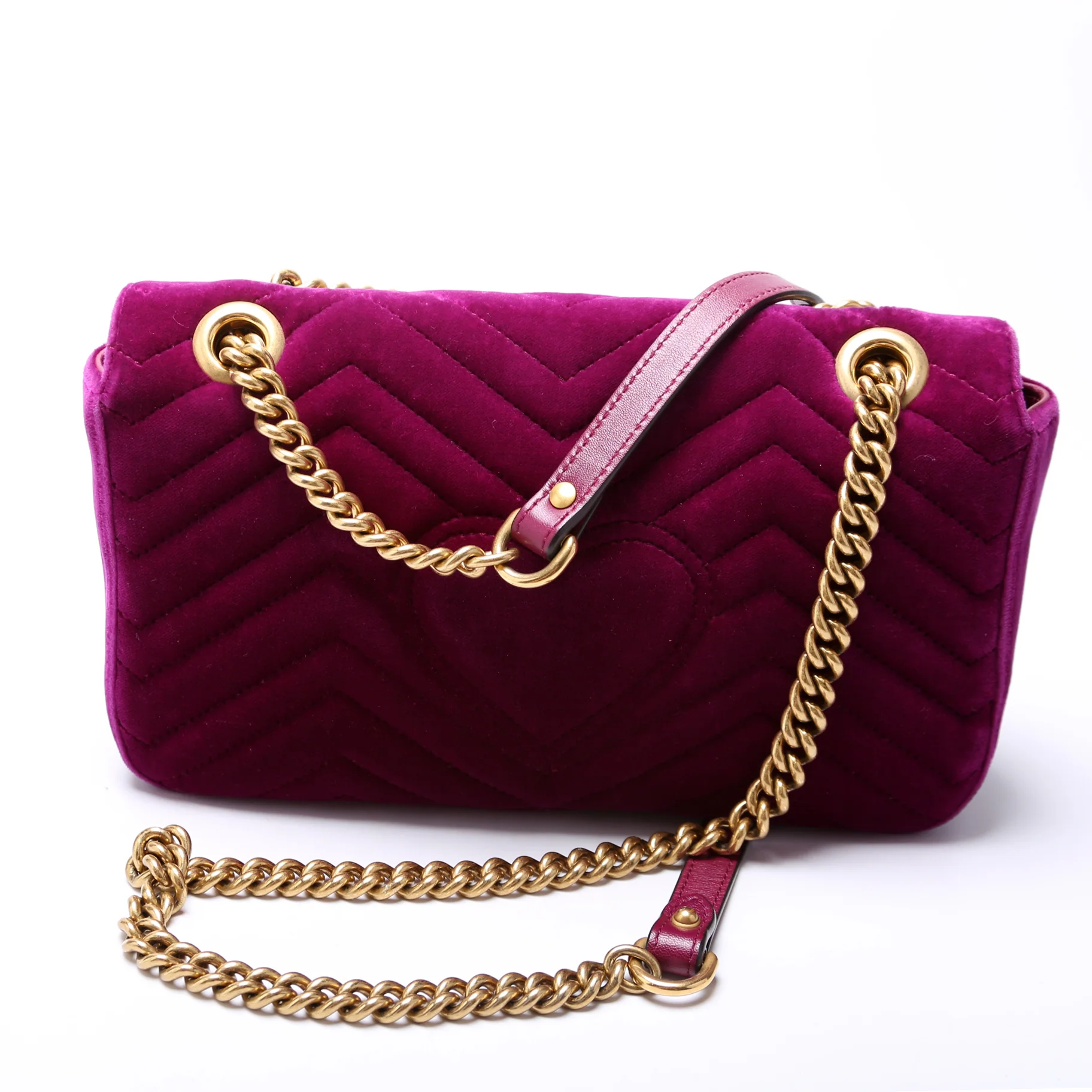 443497 Marmont Shoulder Velvet Small Flap - Image 3