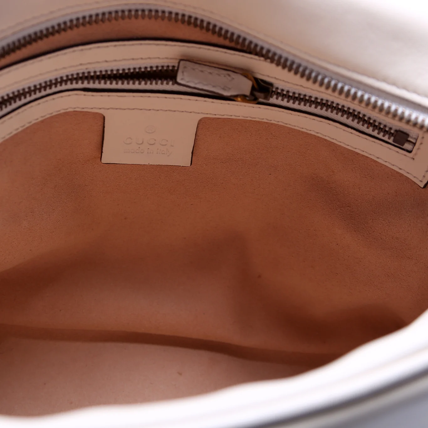 443499 GG Marmont Medium Chain Bag Cream - Image 11