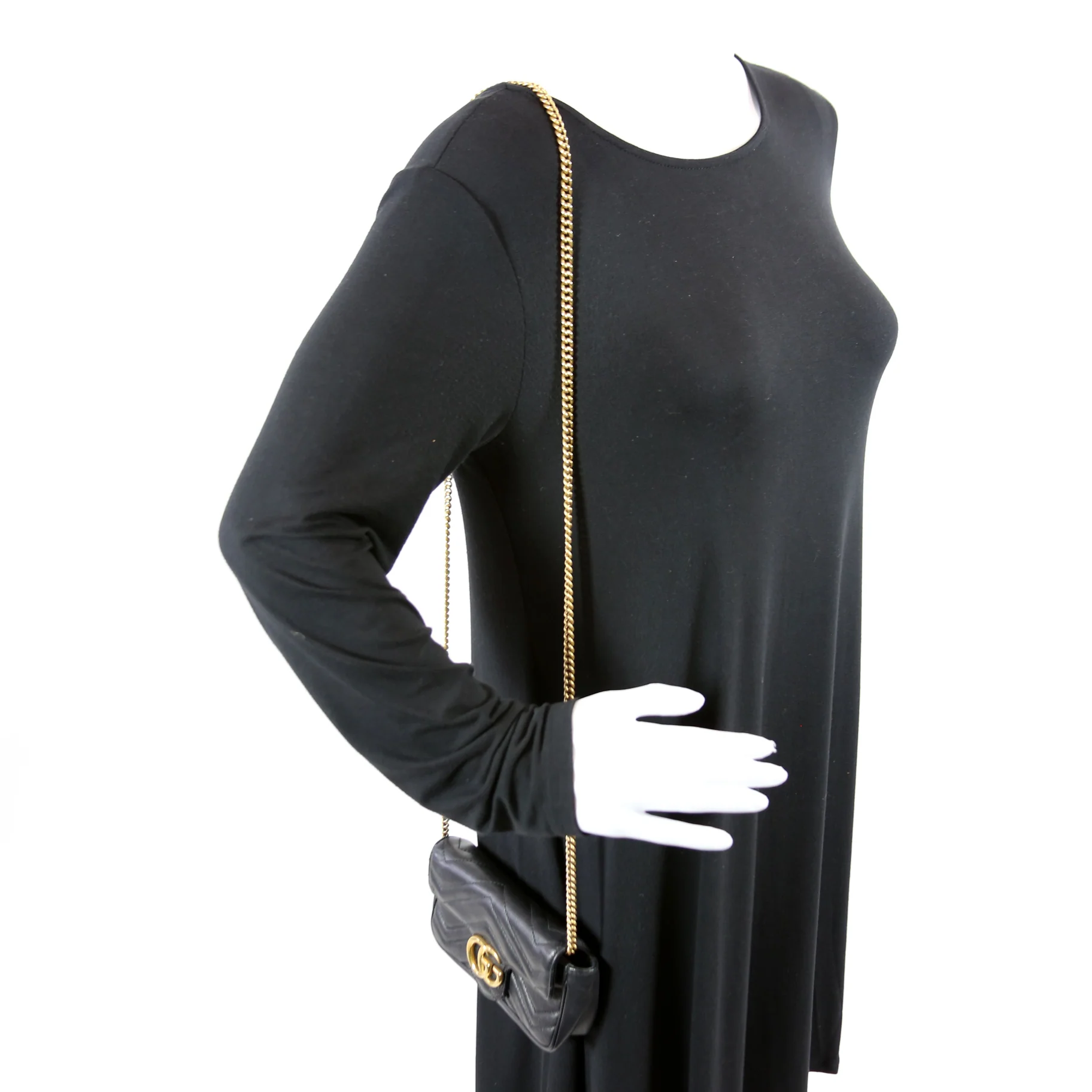 446744 Marmont Leather Shoulder Mini Flap - Image 12