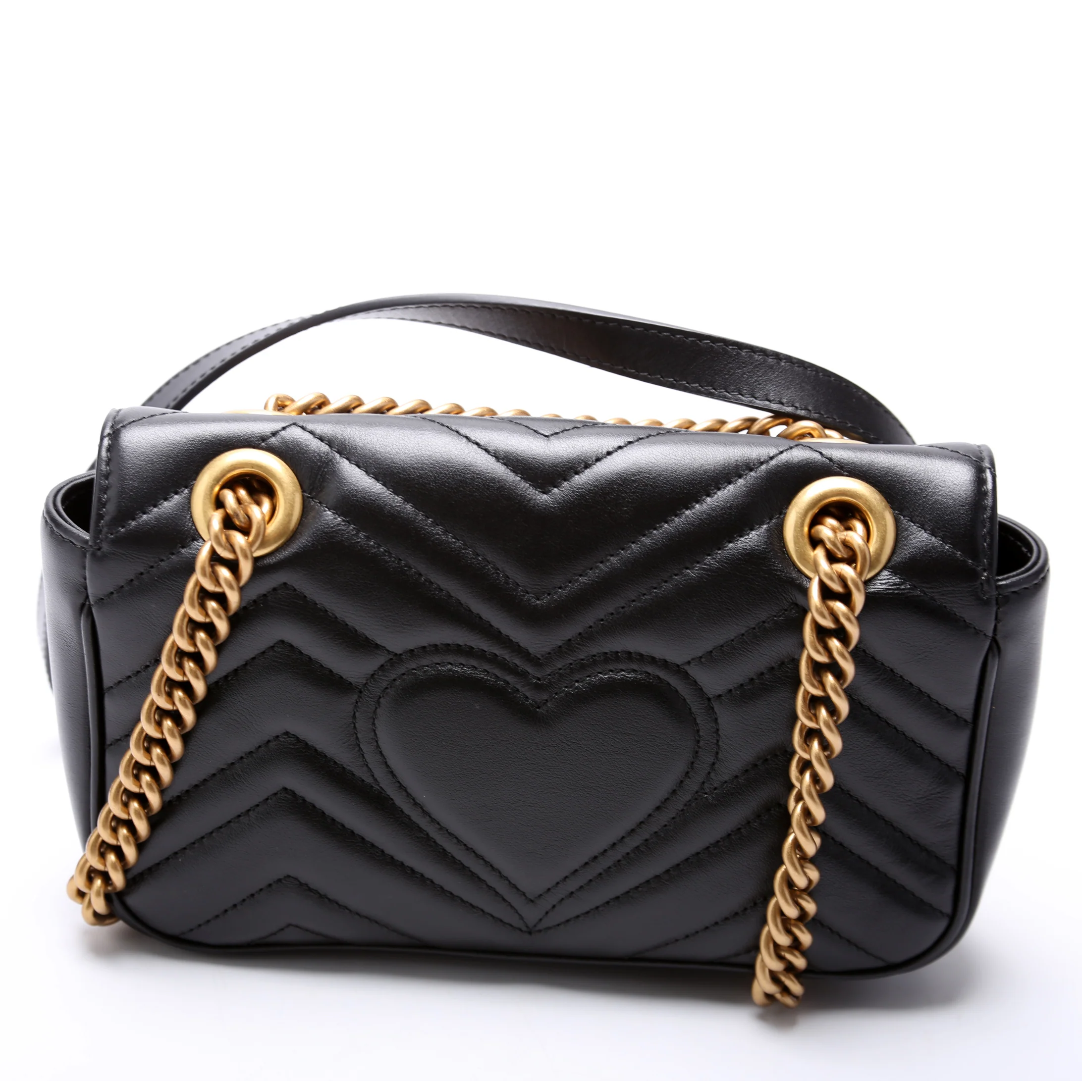 446744 Marmont Leather Shoulder Mini Flap - Image 3