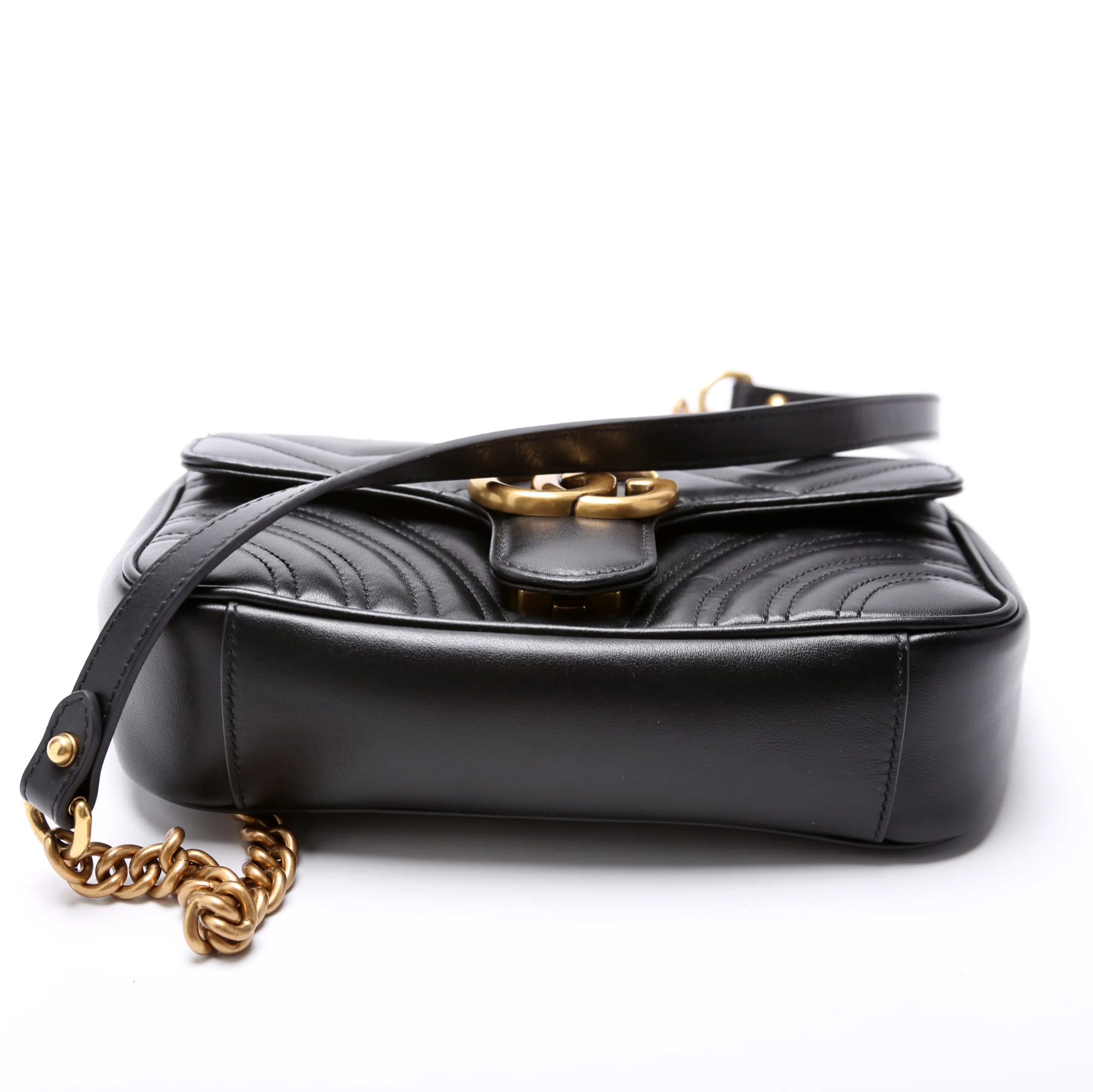446744 Marmont Leather Shoulder Mini Flap - Image 4