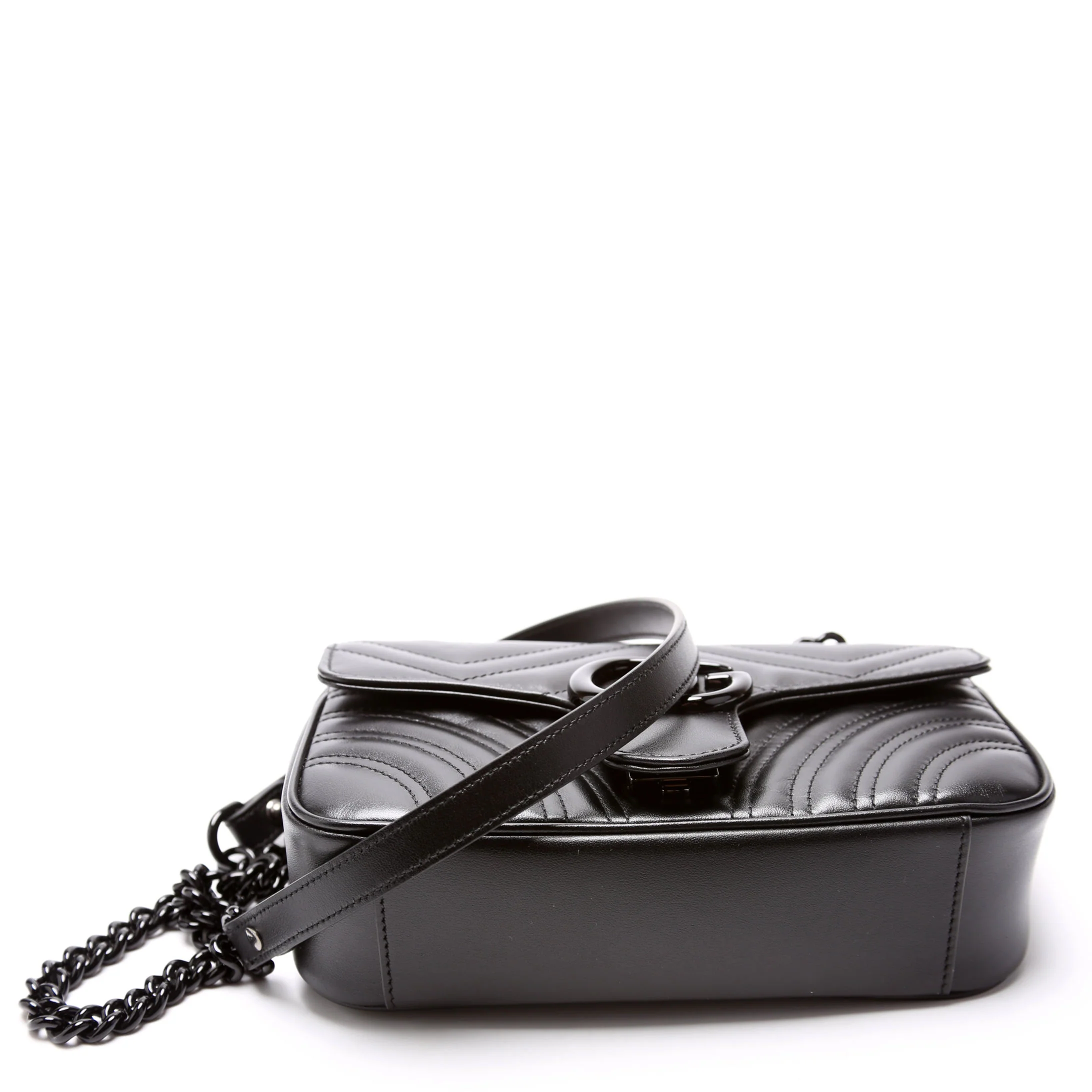 446744 Marmont Leather Shoulder Mini Flap - Image 4